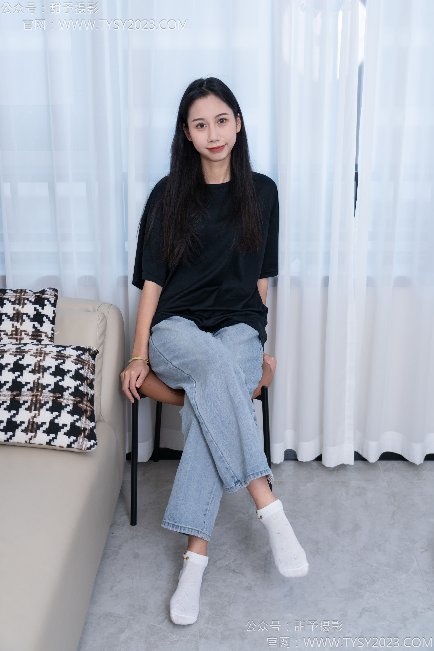 甜予摄影 No.163 娃娃 - 板鞋、白棉袜、裸足/(130P)
