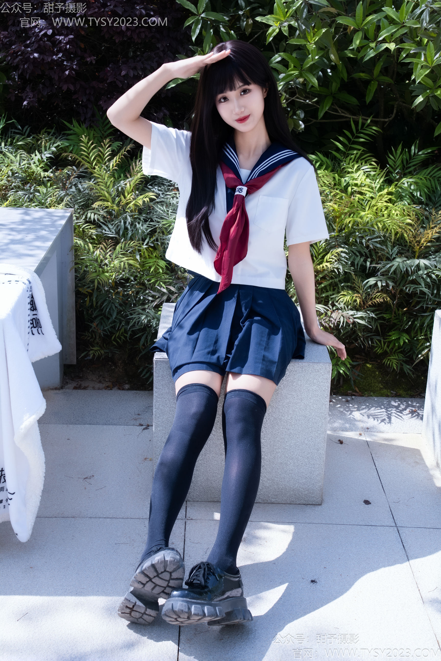 甜予摄影 No.193 小甜桃 - 皮鞋、大腿袜、裸足/(129P)