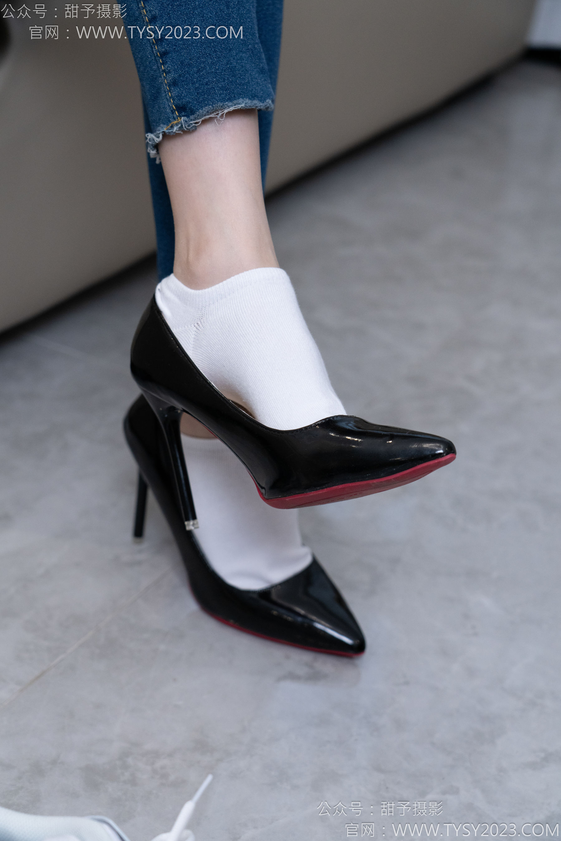 甜予摄影 No.179 珞珞 - 高跟鞋、板鞋、人字拖、白棉袜/(129P)