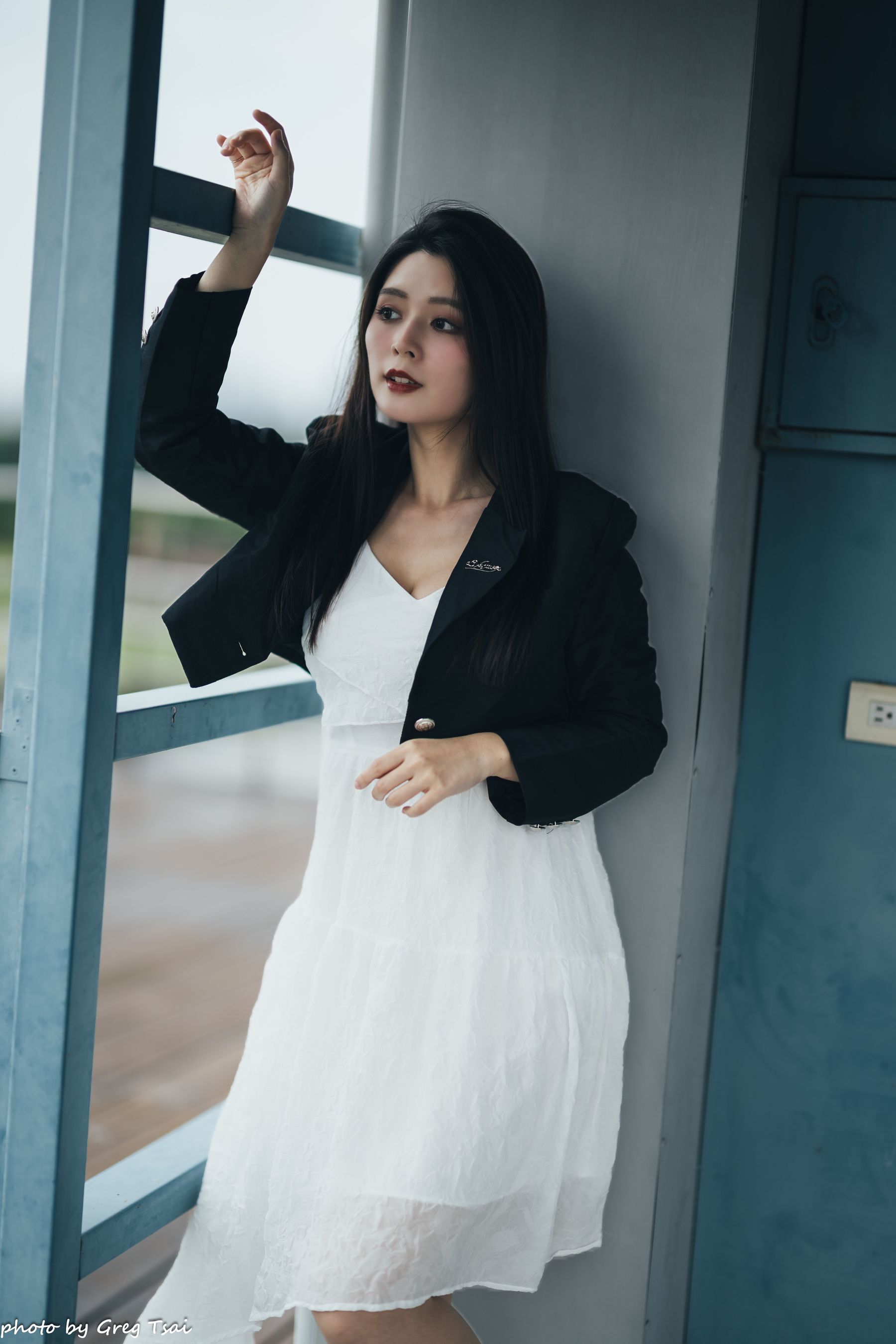 筱筱 - 天台连衣裙/(65P)