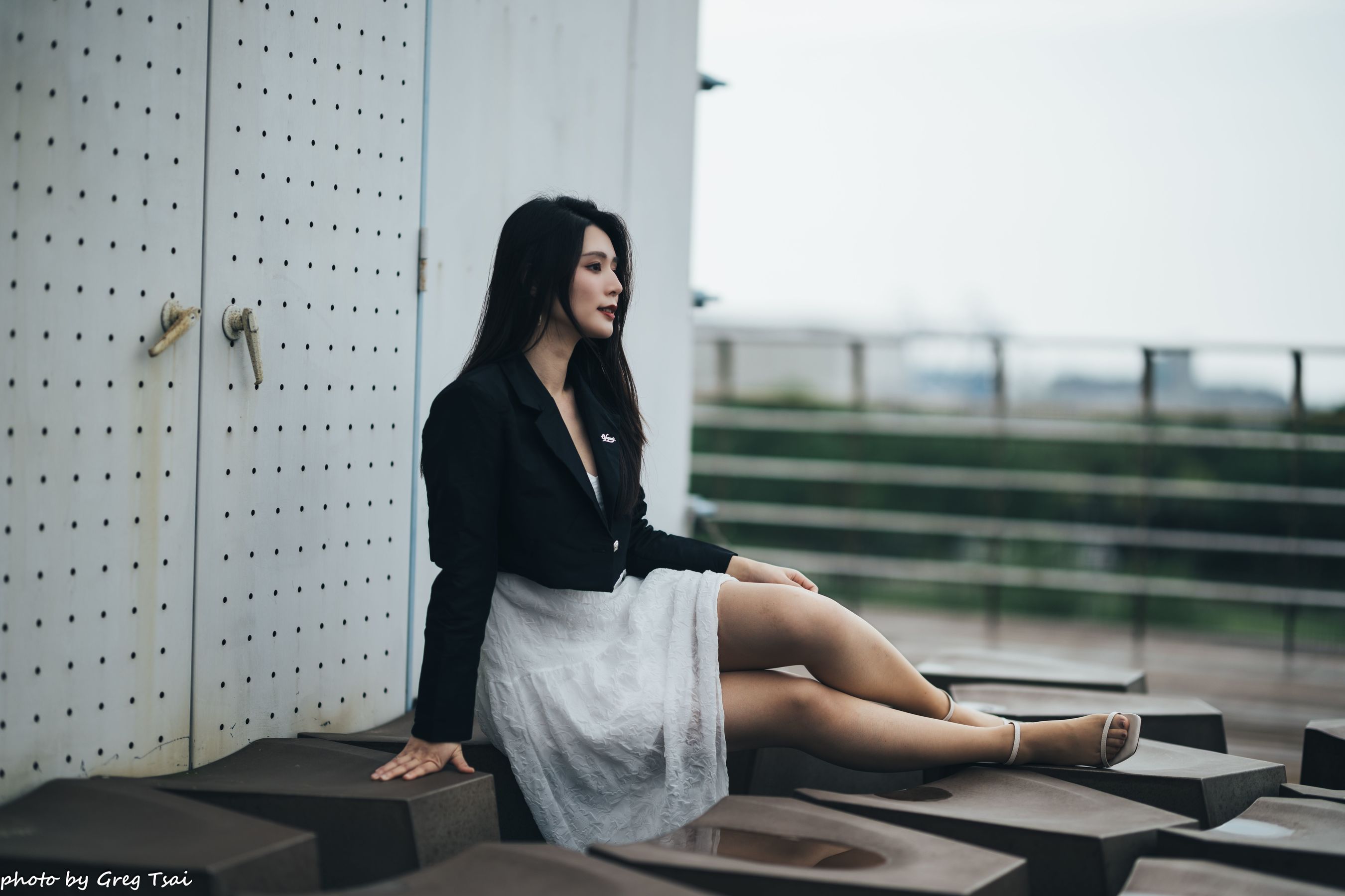 筱筱 - 天台连衣裙/(65P)