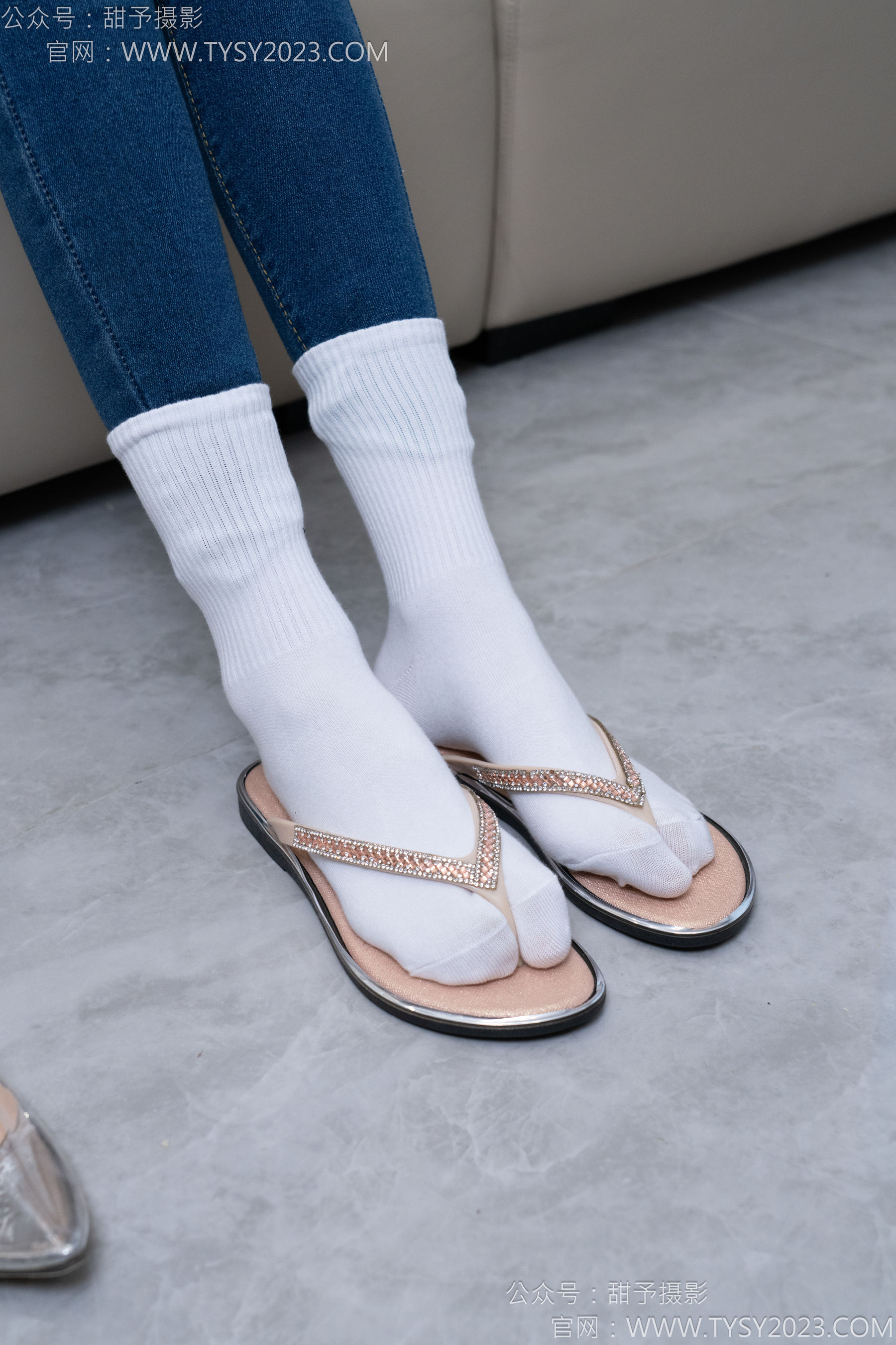 甜予摄影 No.179 珞珞 - 高跟鞋、板鞋、人字拖、白棉袜/(129P)