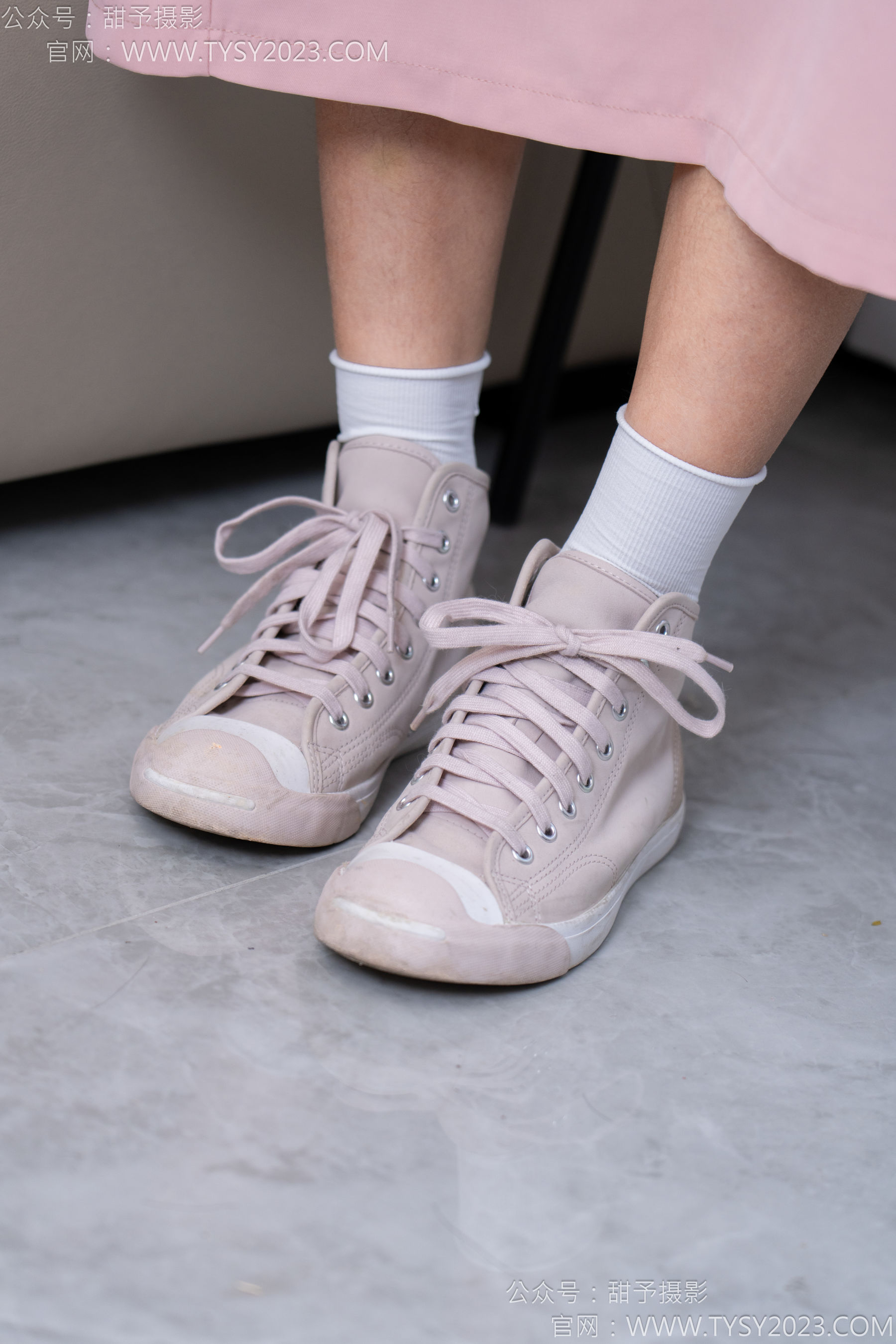甜予摄影 No.186 娃娃 - 帆布鞋、白棉袜、裸足/(129P)