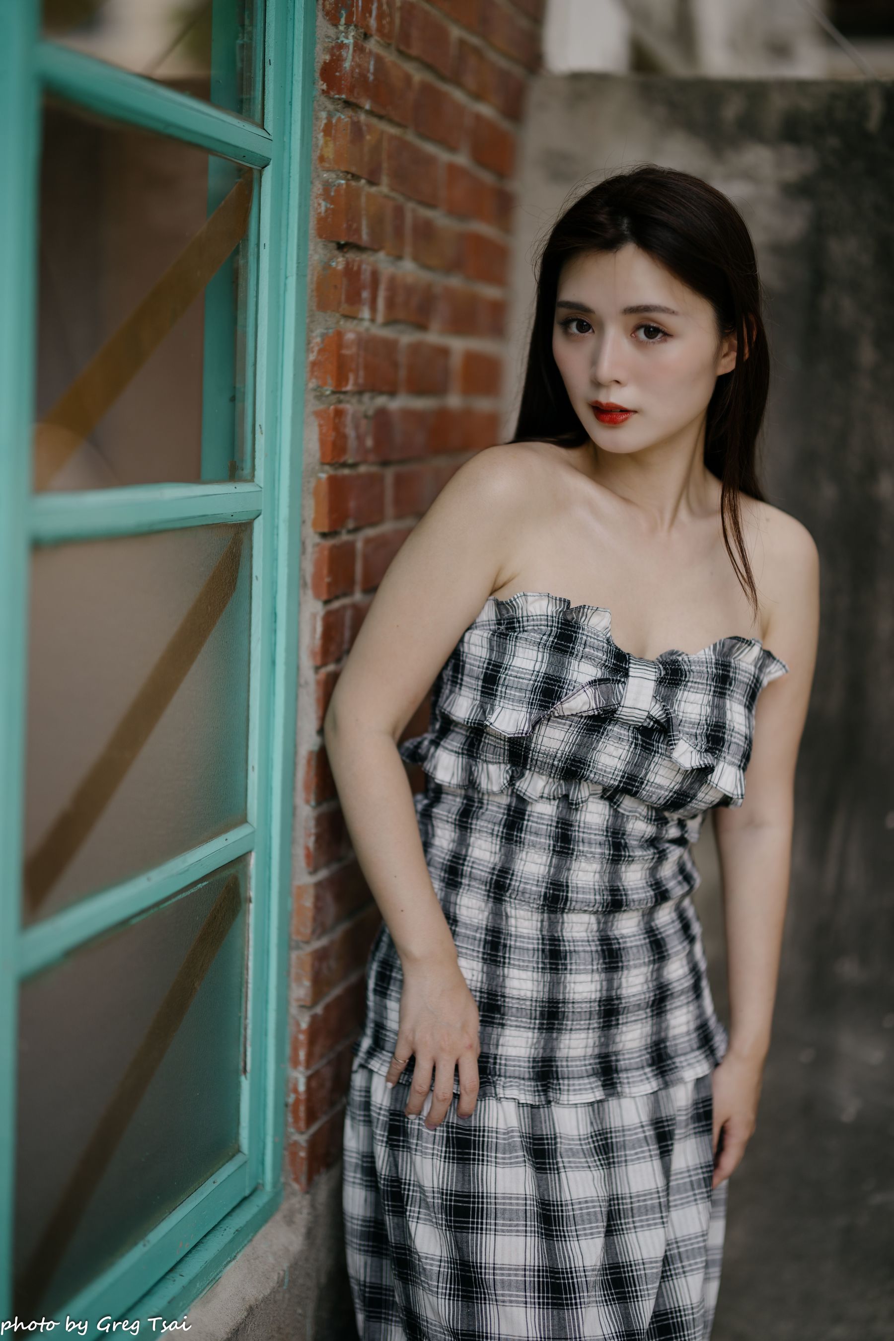 筱筱 - 桃园 格子裙/(119P)