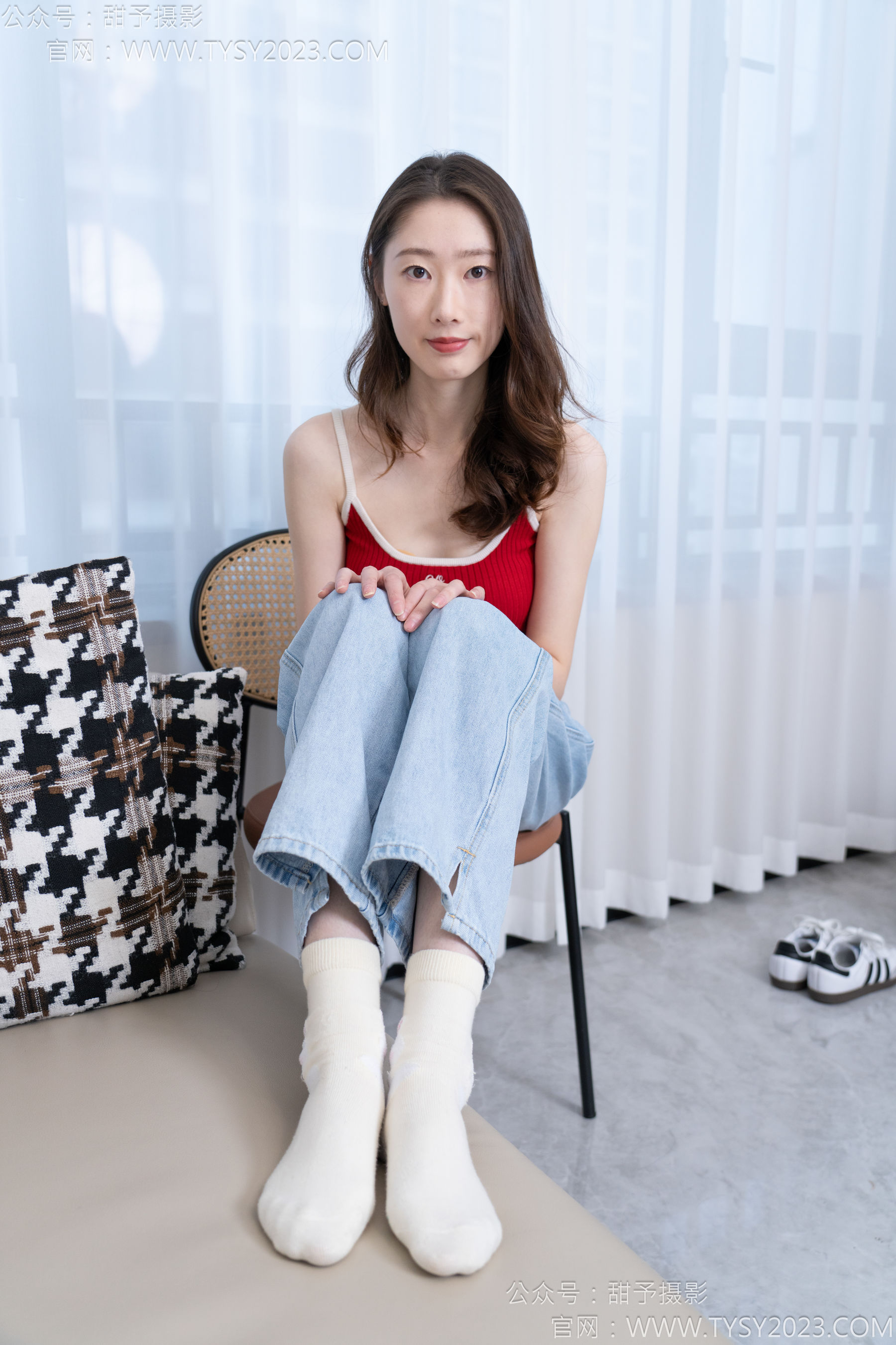 甜予摄影 No.160 番茄 - 板鞋、印花棉袜、裸足/(125P)