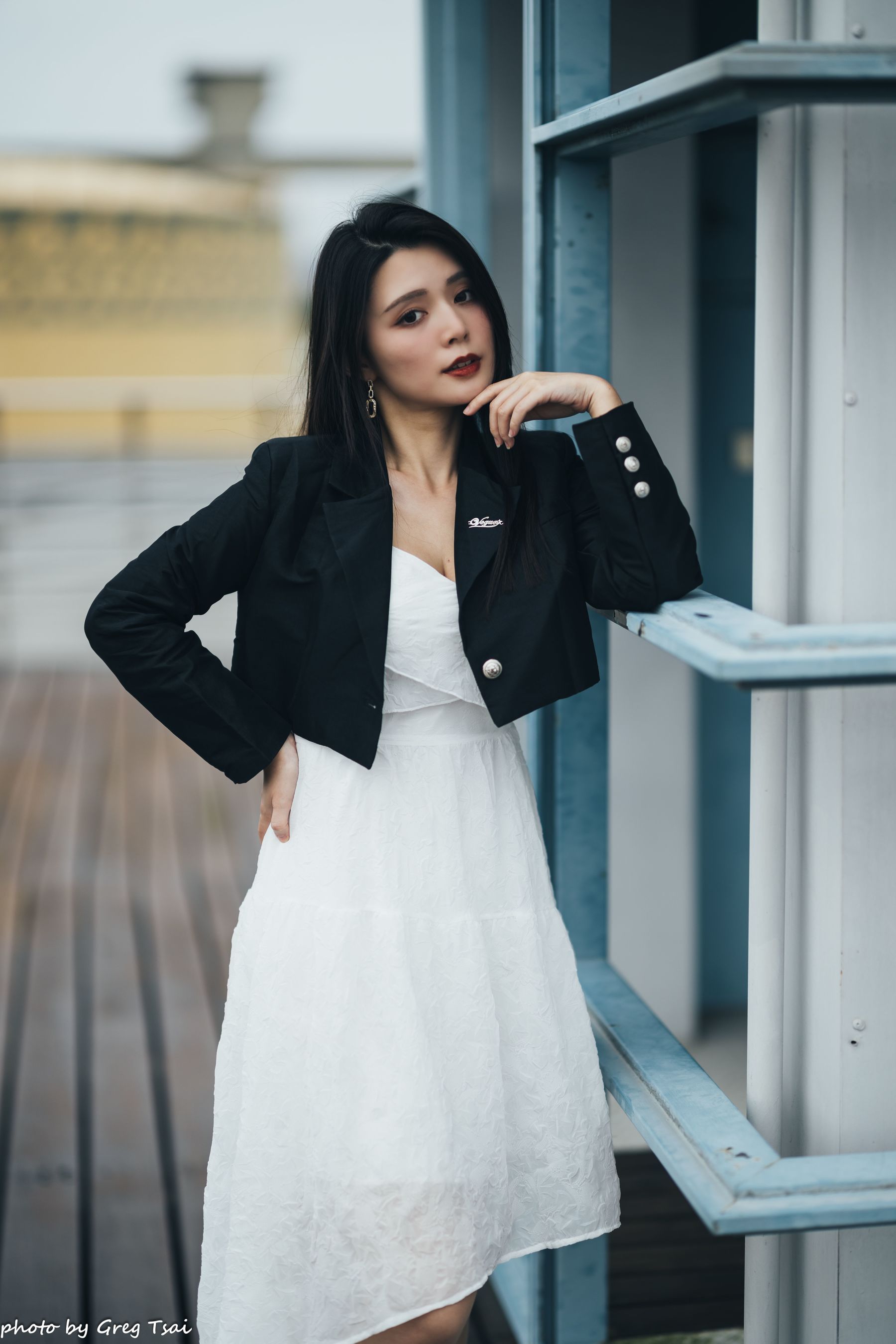 筱筱 - 天台连衣裙/(65P)