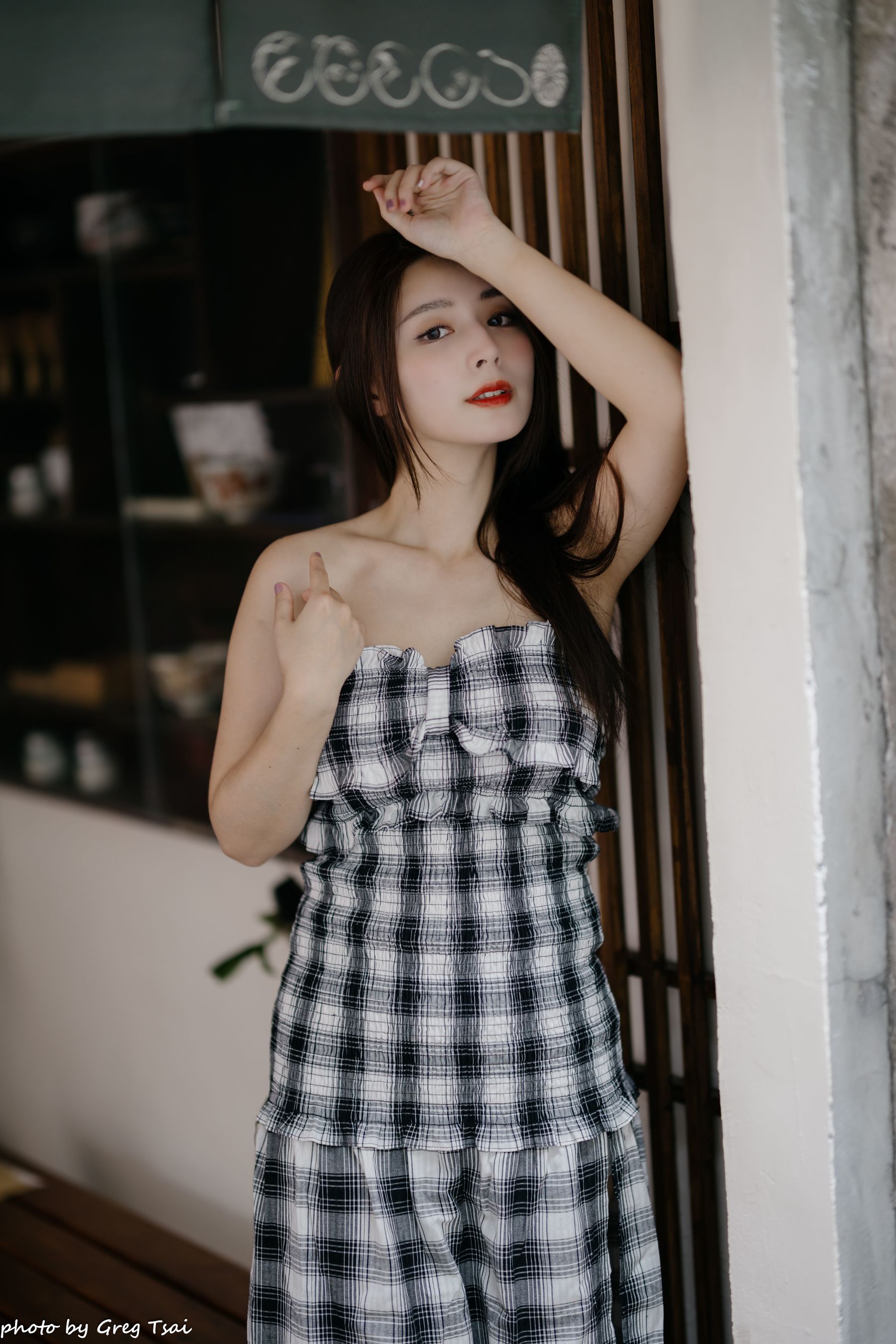 筱筱 - 桃园 格子裙/(119P)