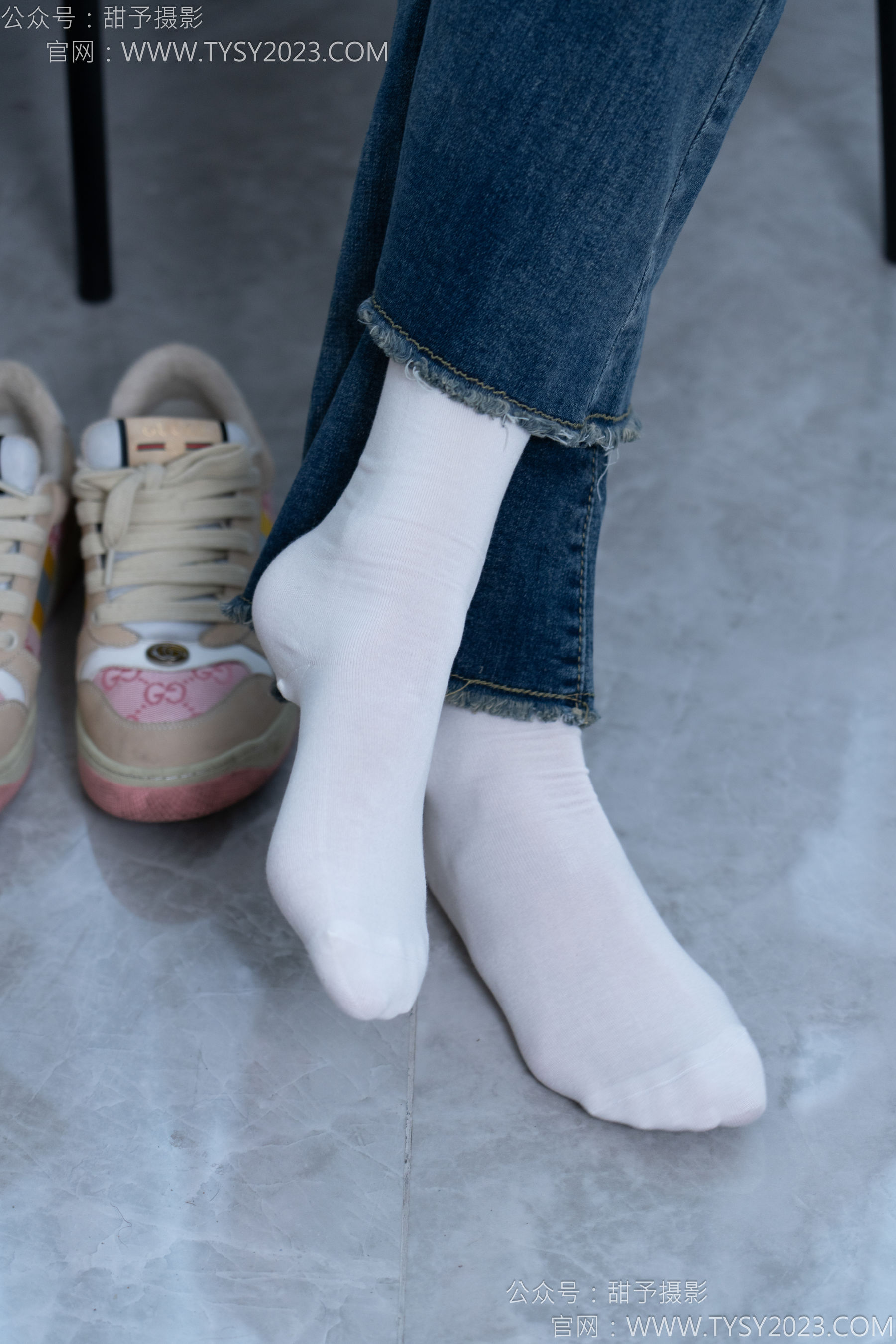 甜予摄影 No.170 珞珞 - 板鞋、白棉袜、裸足/(130P)