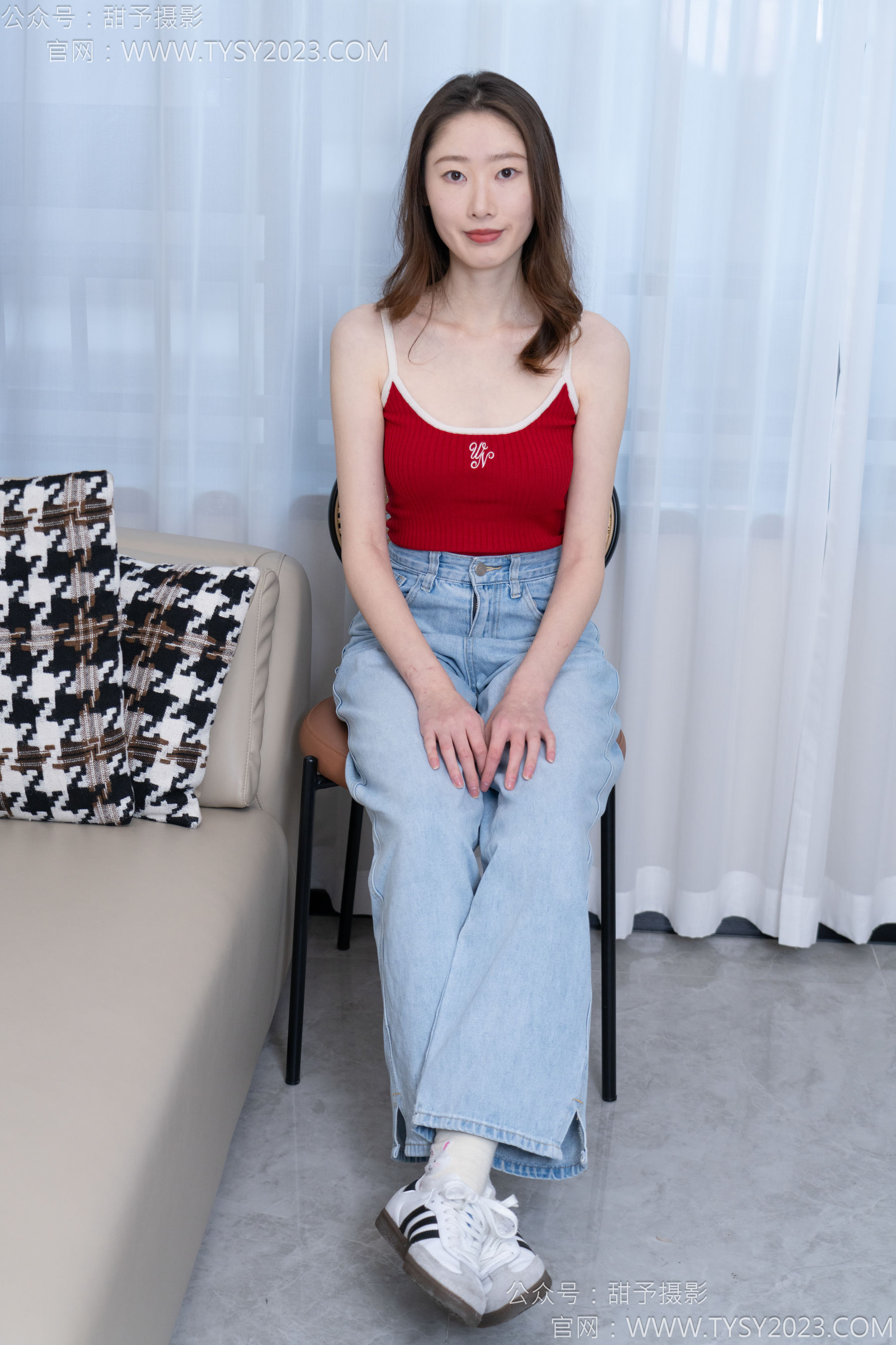 甜予摄影 No.160 番茄 - 板鞋、印花棉袜、裸足/(125P)