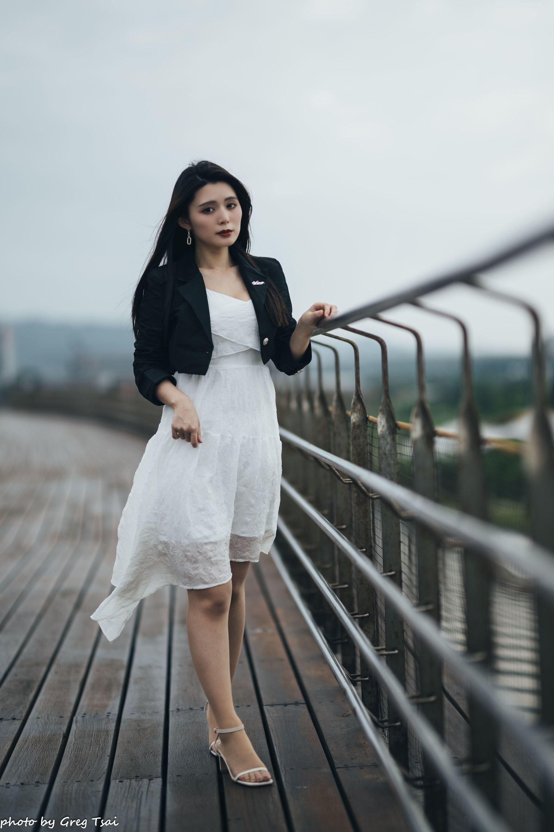 筱筱 - 天台连衣裙/(65P)