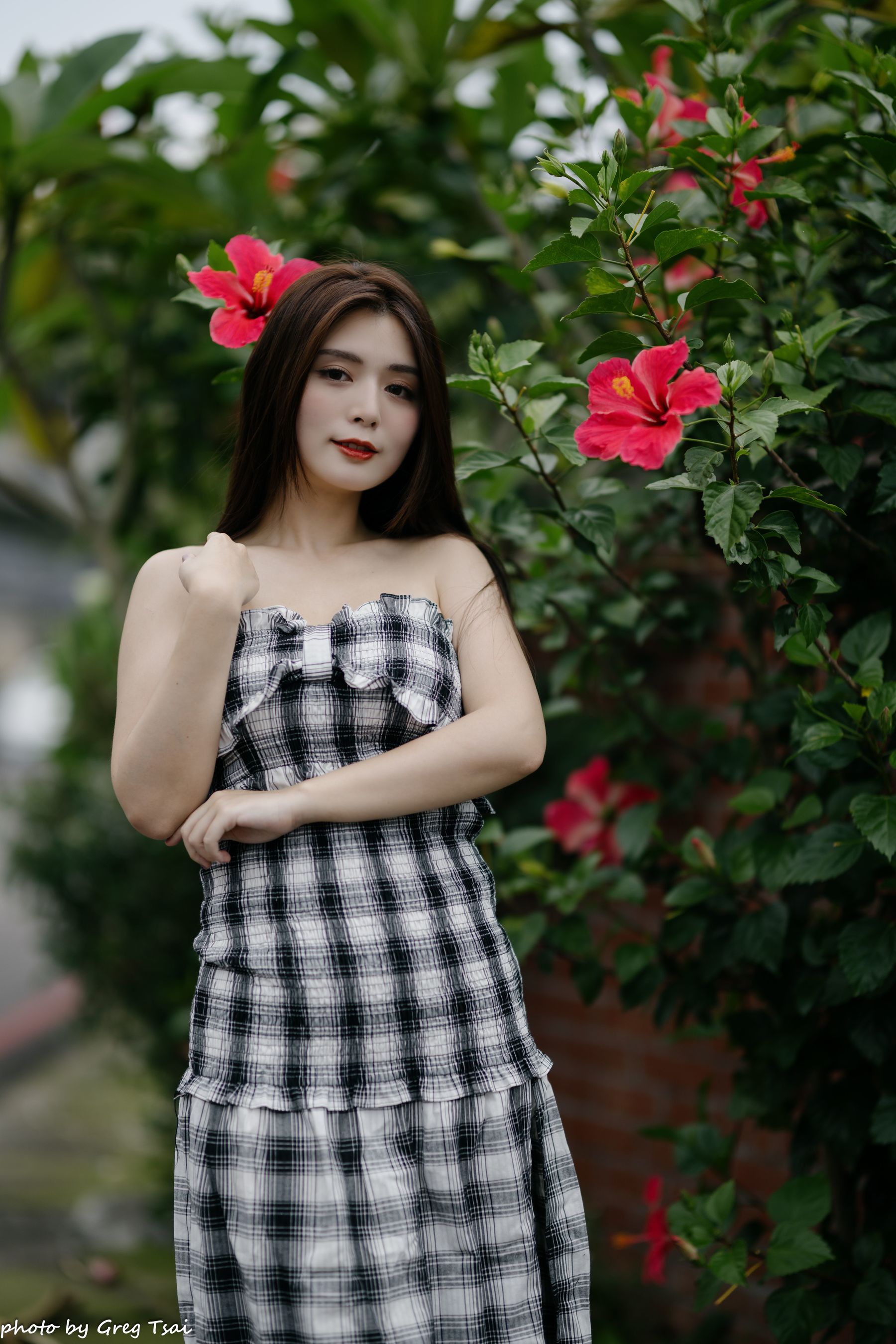 筱筱 - 桃园 格子裙/(119P)