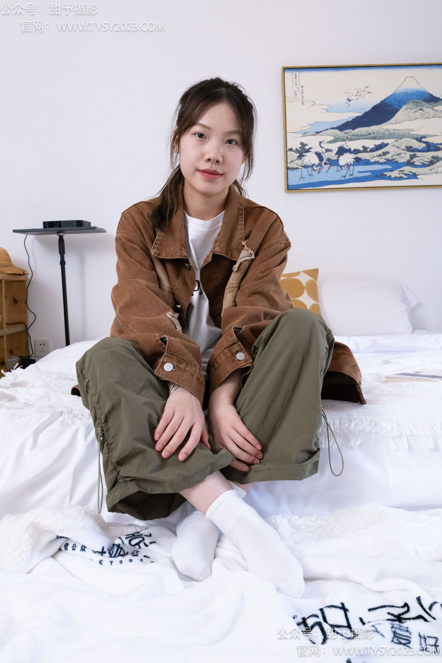 甜予摄影 No.161 双双 - 板鞋、白棉袜、裸足/(130P)