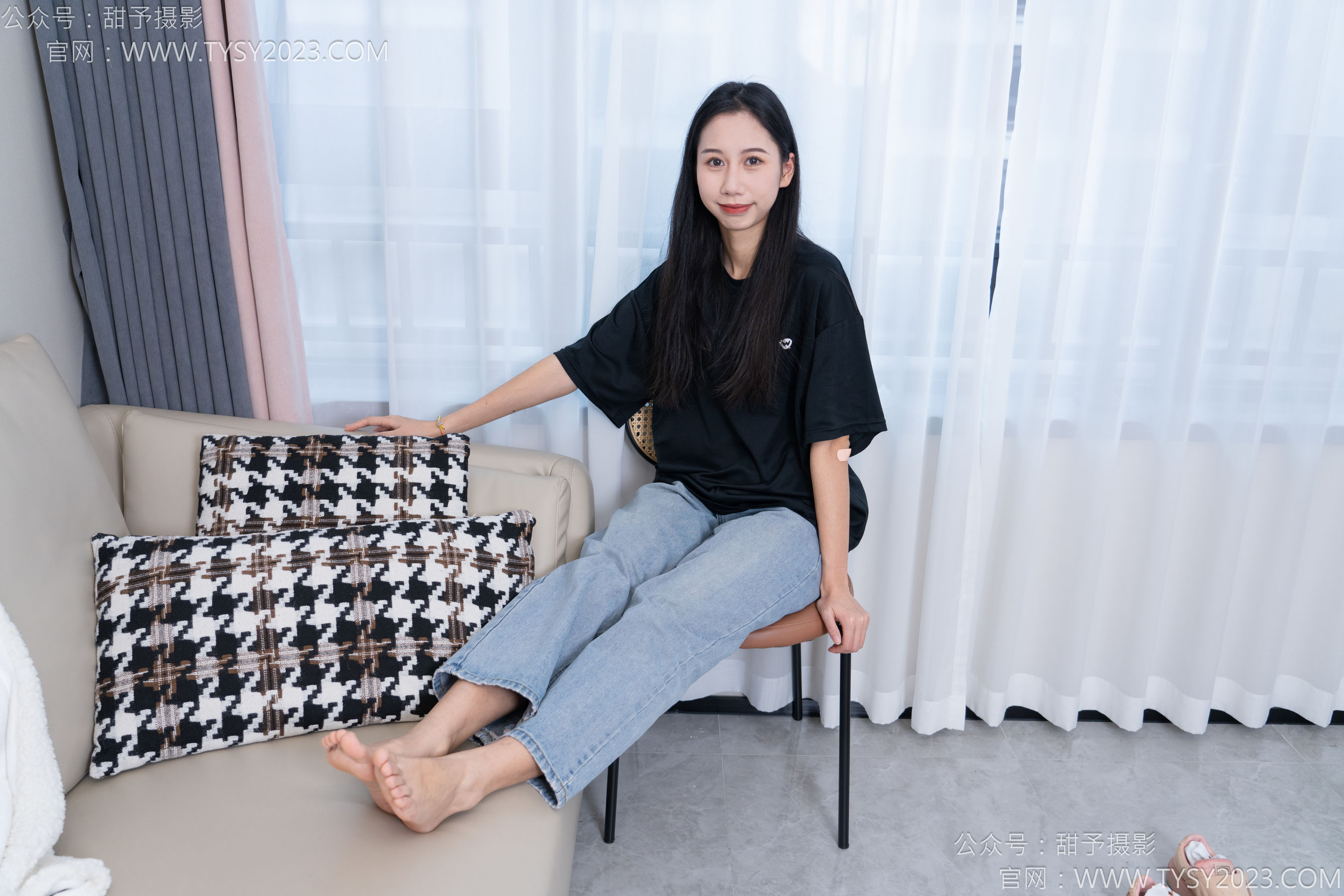 甜予摄影 No.163 娃娃 - 板鞋、白棉袜、裸足/(130P)