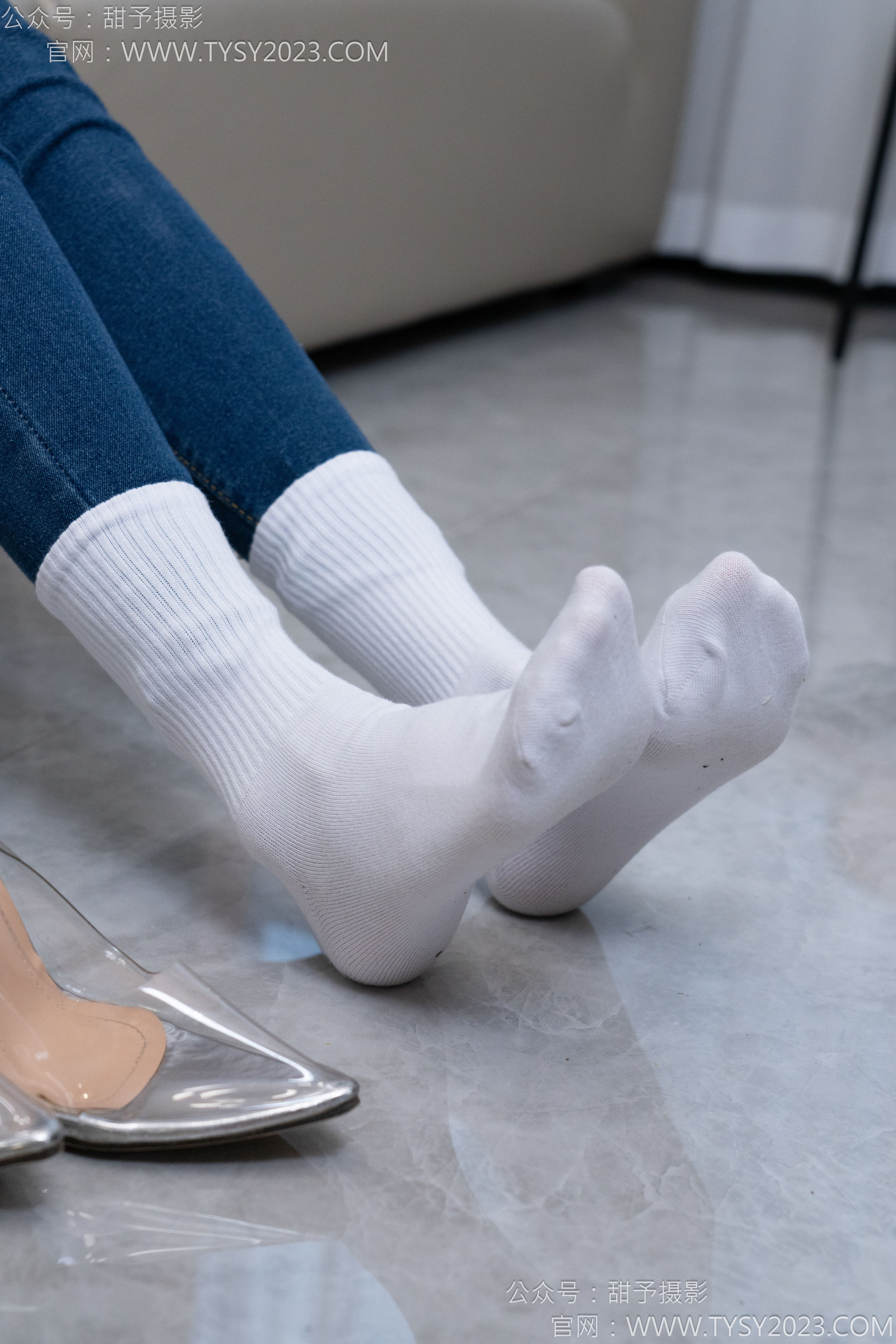 甜予摄影 No.179 珞珞 - 高跟鞋、板鞋、人字拖、白棉袜/(129P)