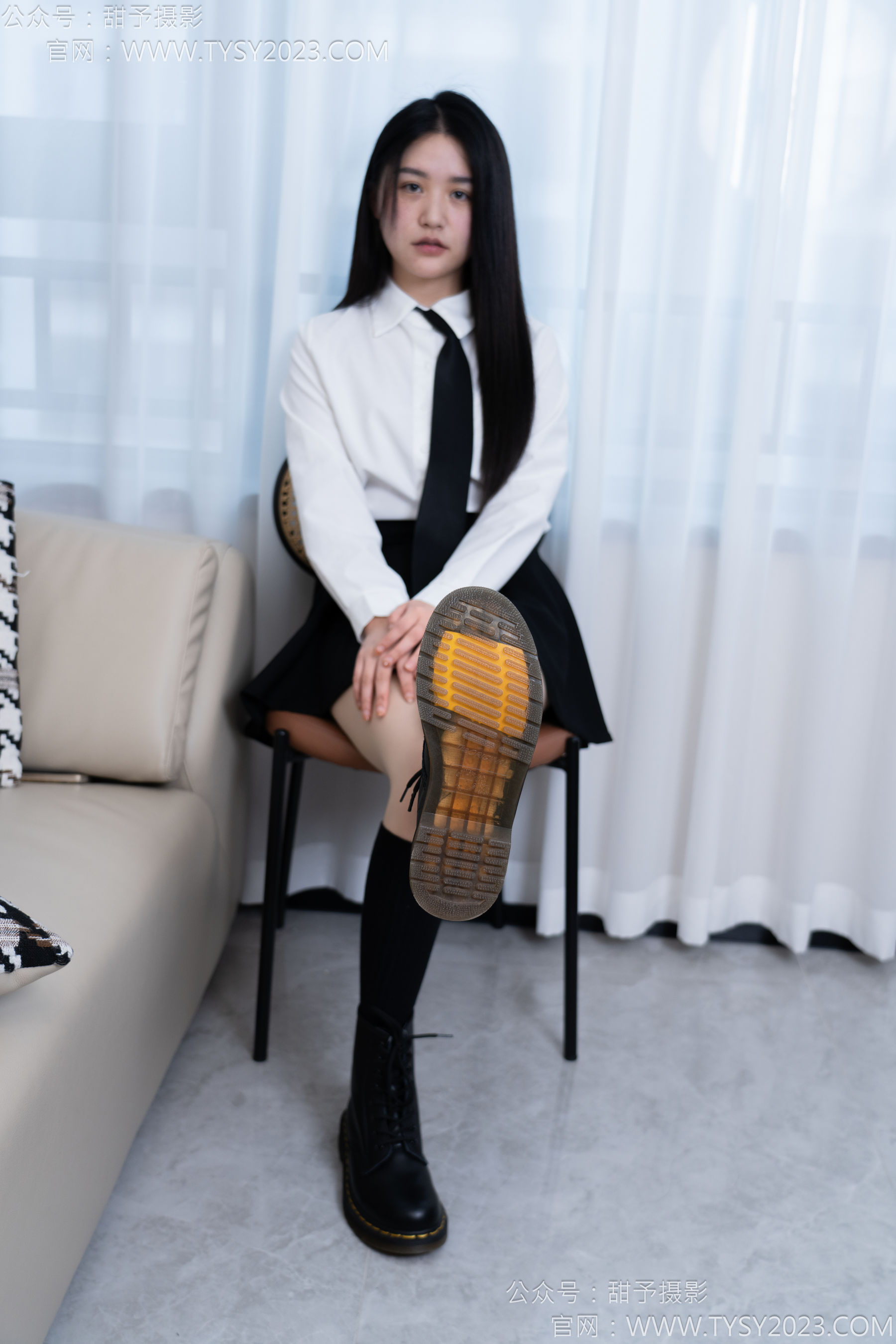 甜予摄影 No.168 澜澜 - 短靴、小腿袜、肉丝/(165P)