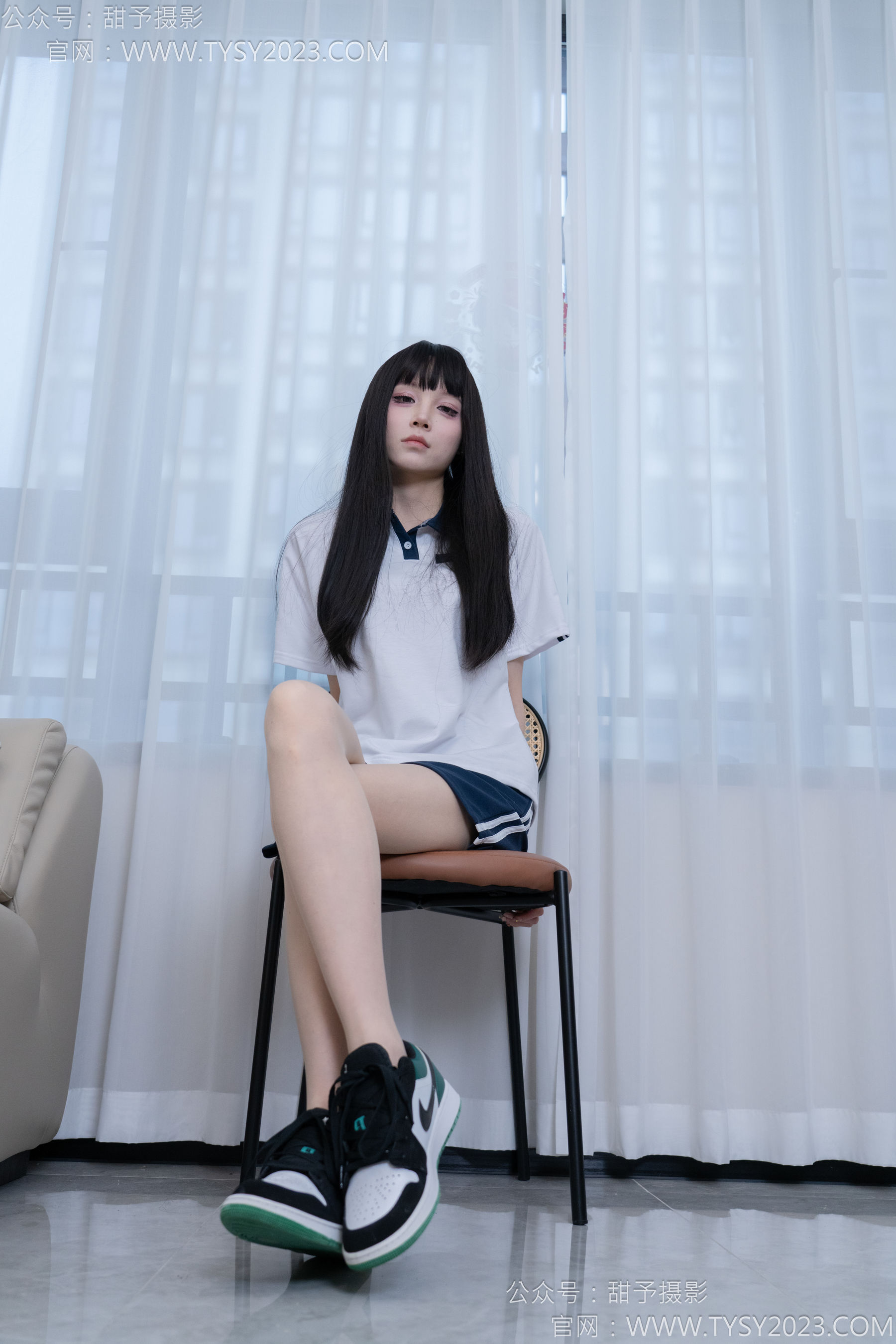 甜予摄影 No.176 珞珞 - 板鞋、薄肉丝/(134P)