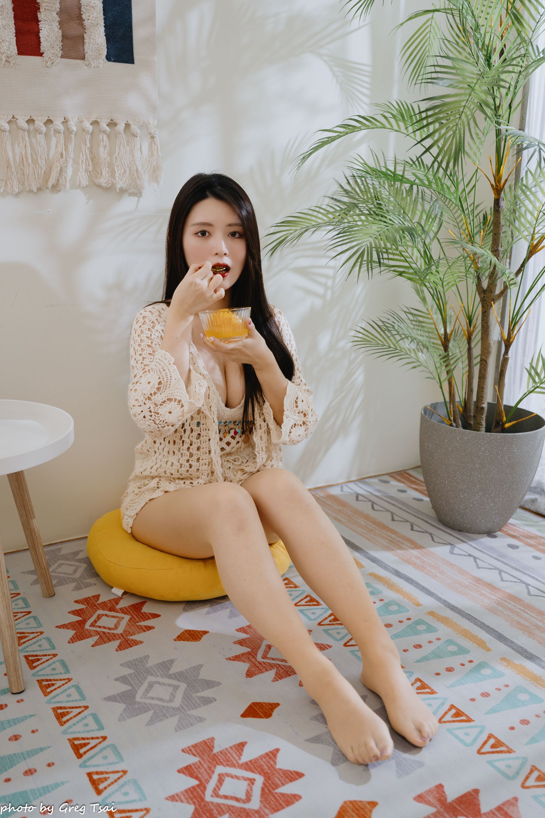 筱筱 - 休闲居家棚拍/(100P)