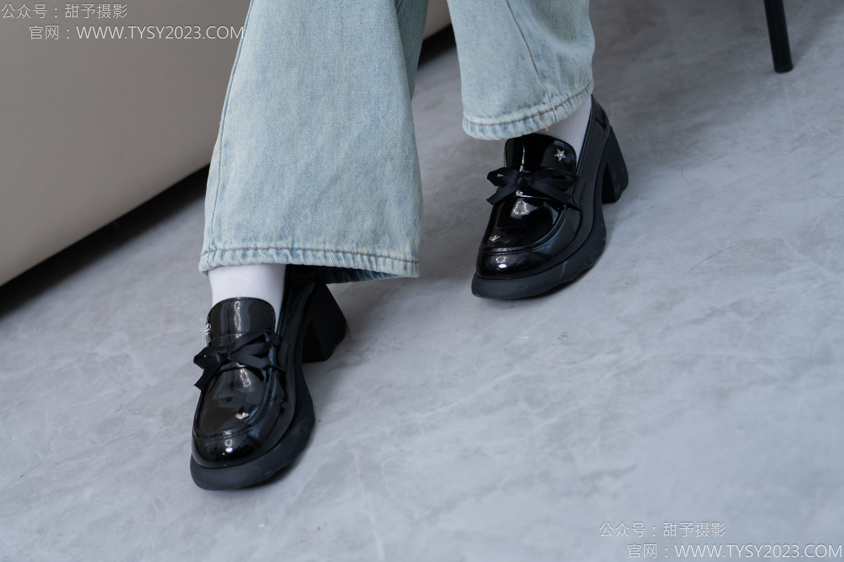 甜予摄影 No.162 知知 - 皮鞋、白棉袜、裸足/(125P)