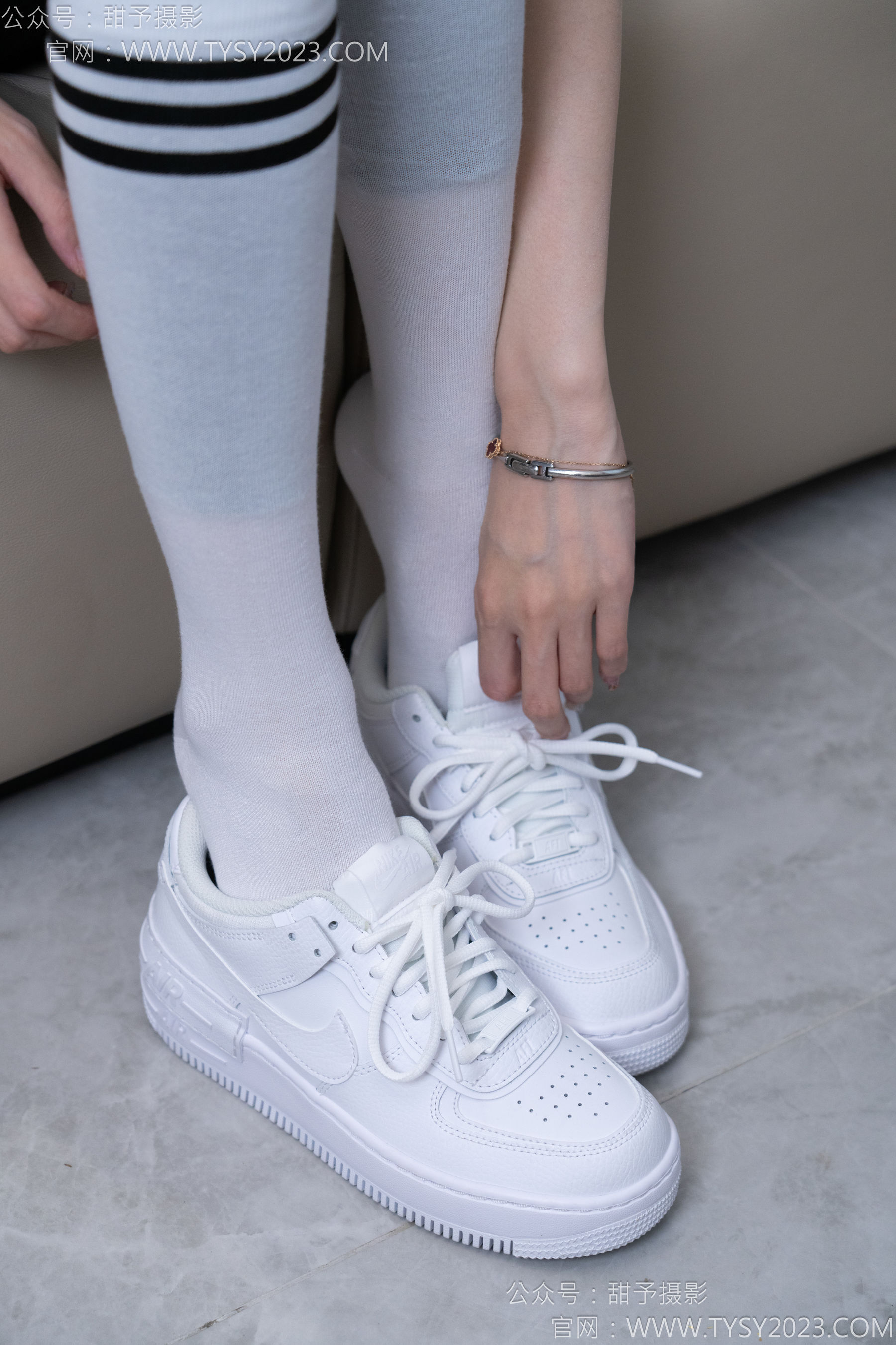 甜予摄影 No.179 珞珞 - 高跟鞋、板鞋、人字拖、白棉袜/(129P)