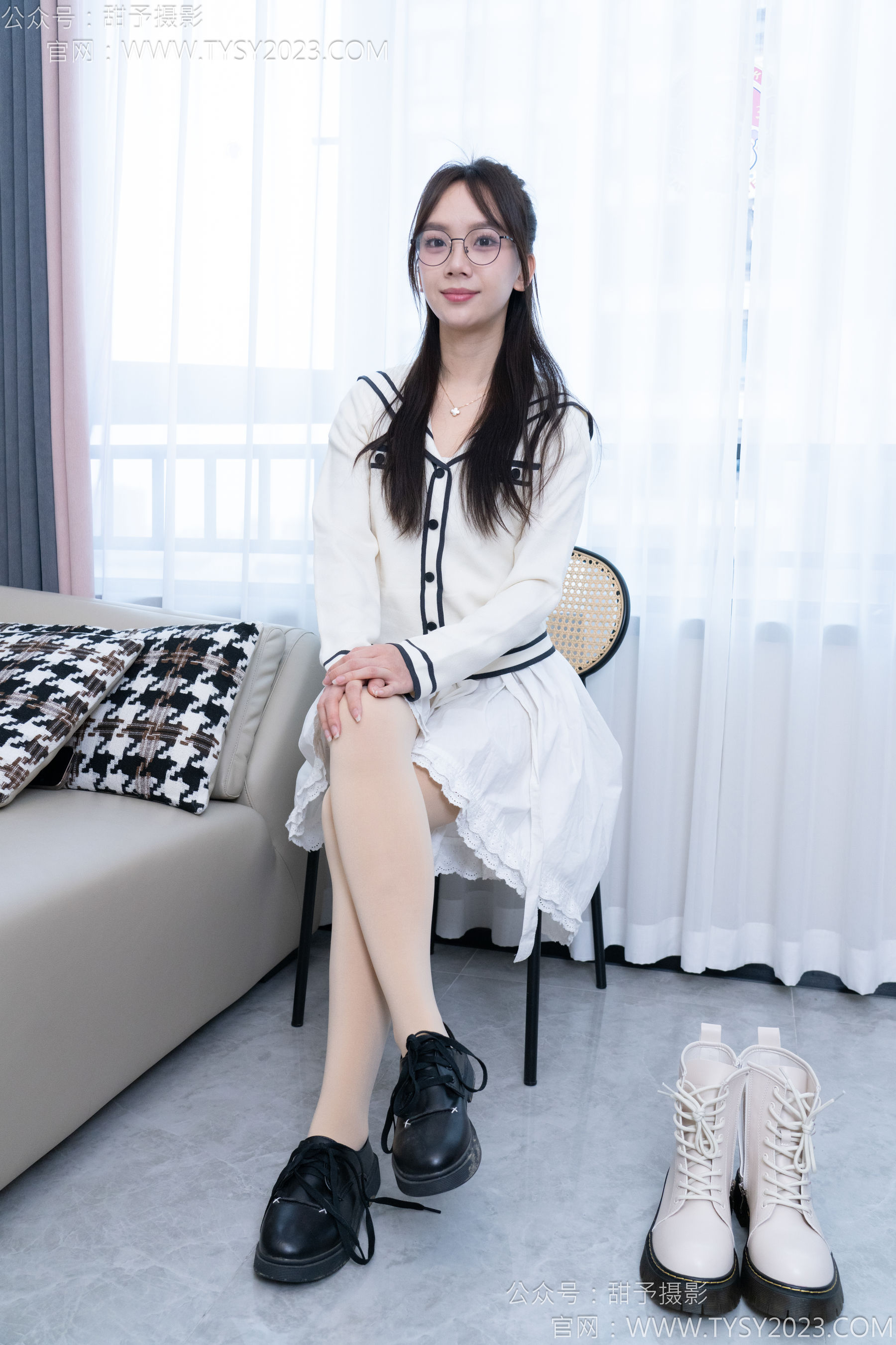 甜予摄影 No.180 贝壳 - 平底鞋、短靴、厚肉丝/(135P)