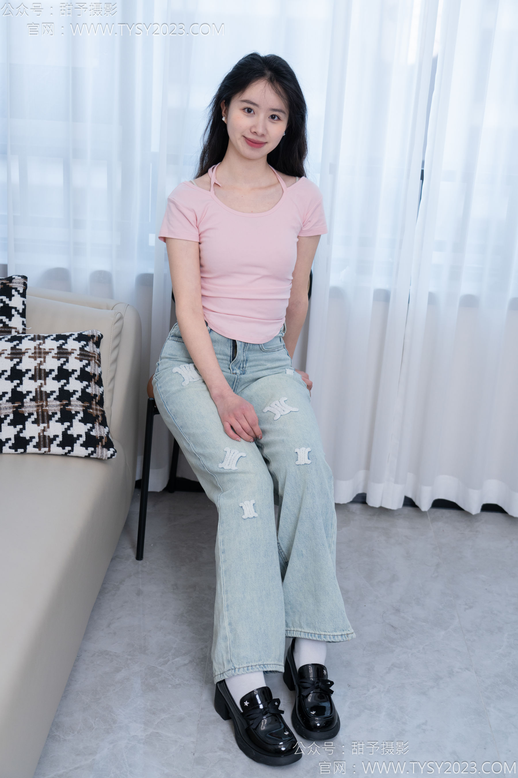 甜予摄影 No.162 知知 - 皮鞋、白棉袜、裸足/(125P)