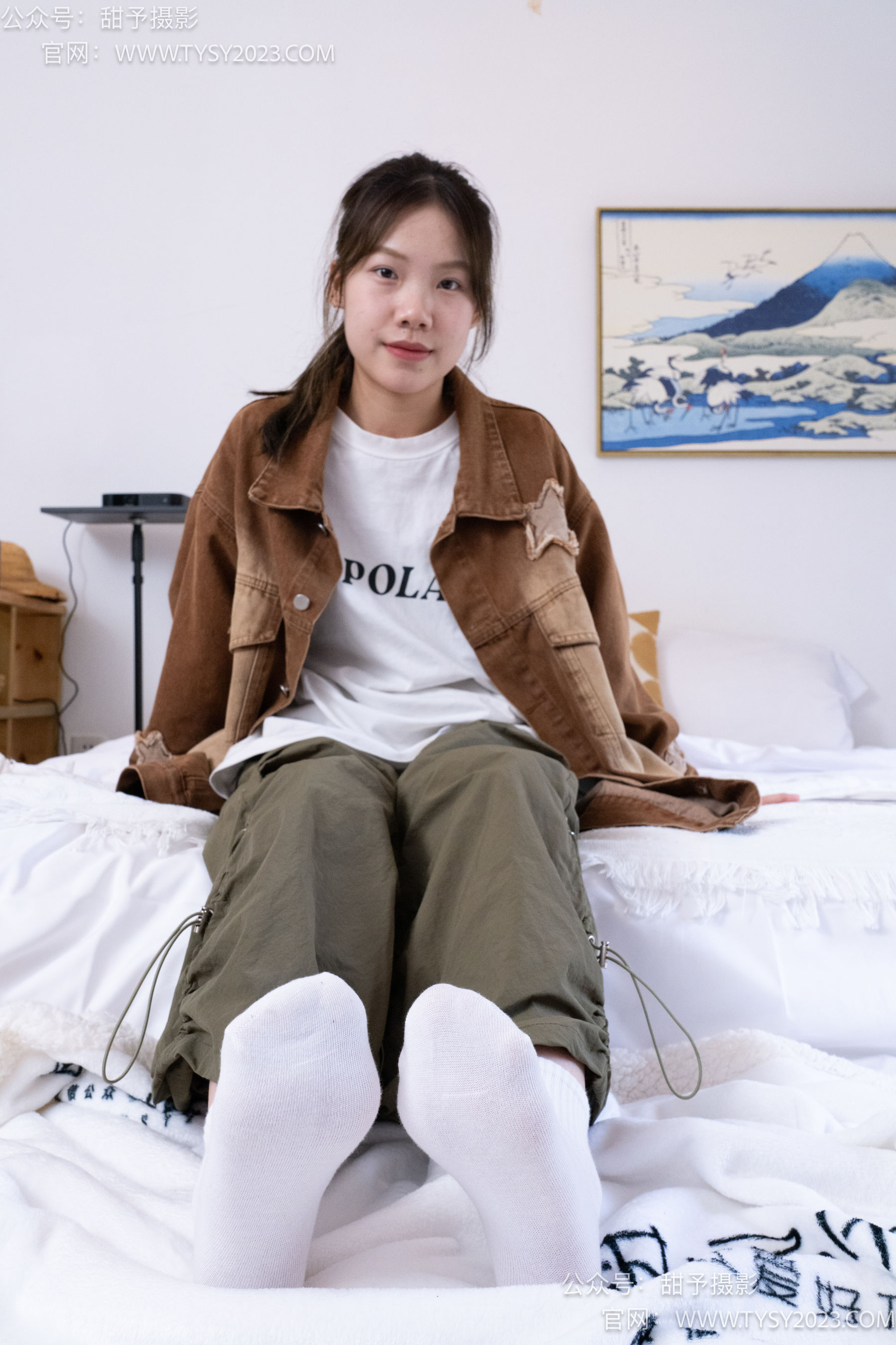 甜予摄影 No.161 双双 - 板鞋、白棉袜、裸足/(130P)