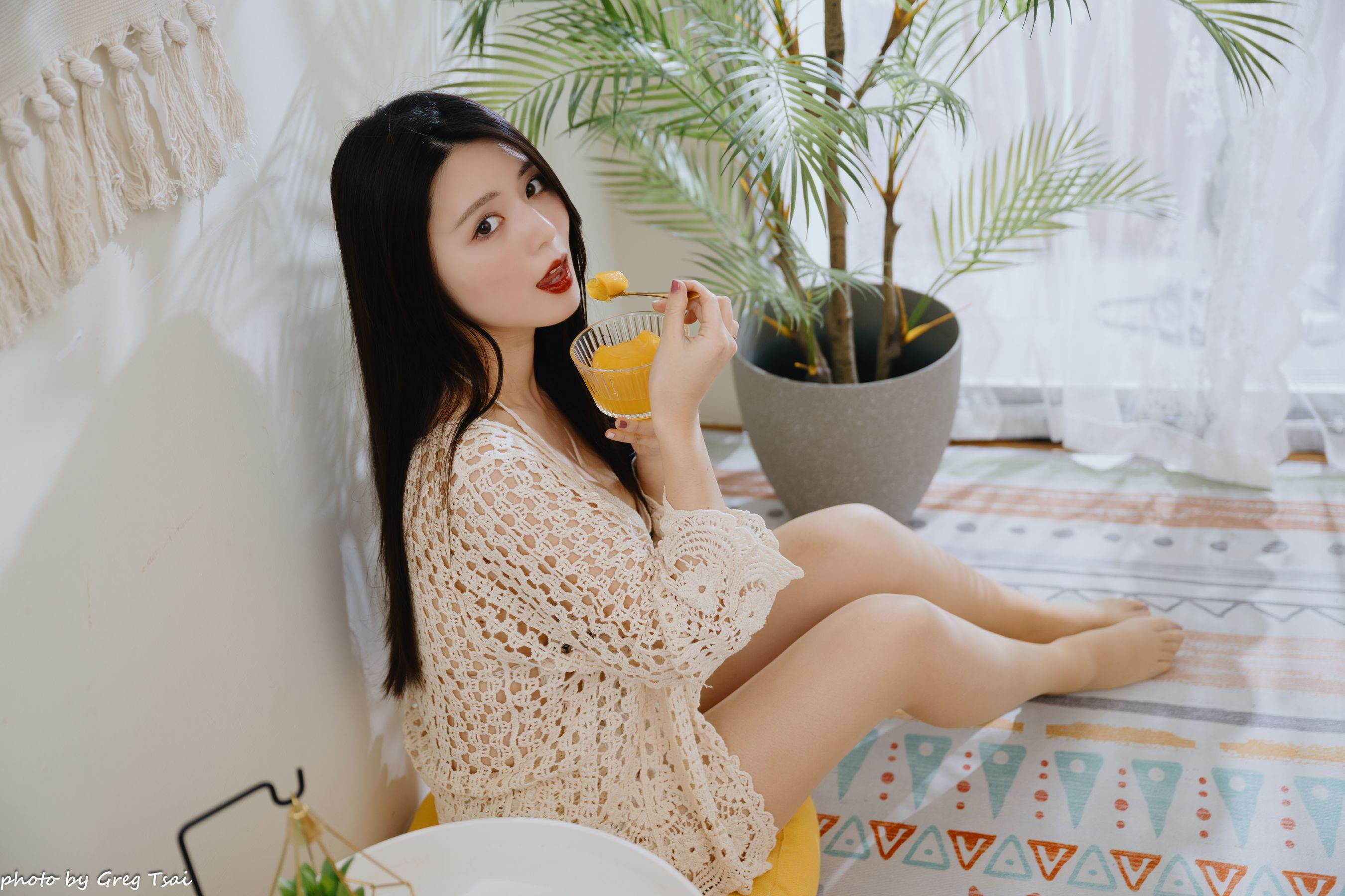 筱筱 - 休闲居家棚拍/(100P)