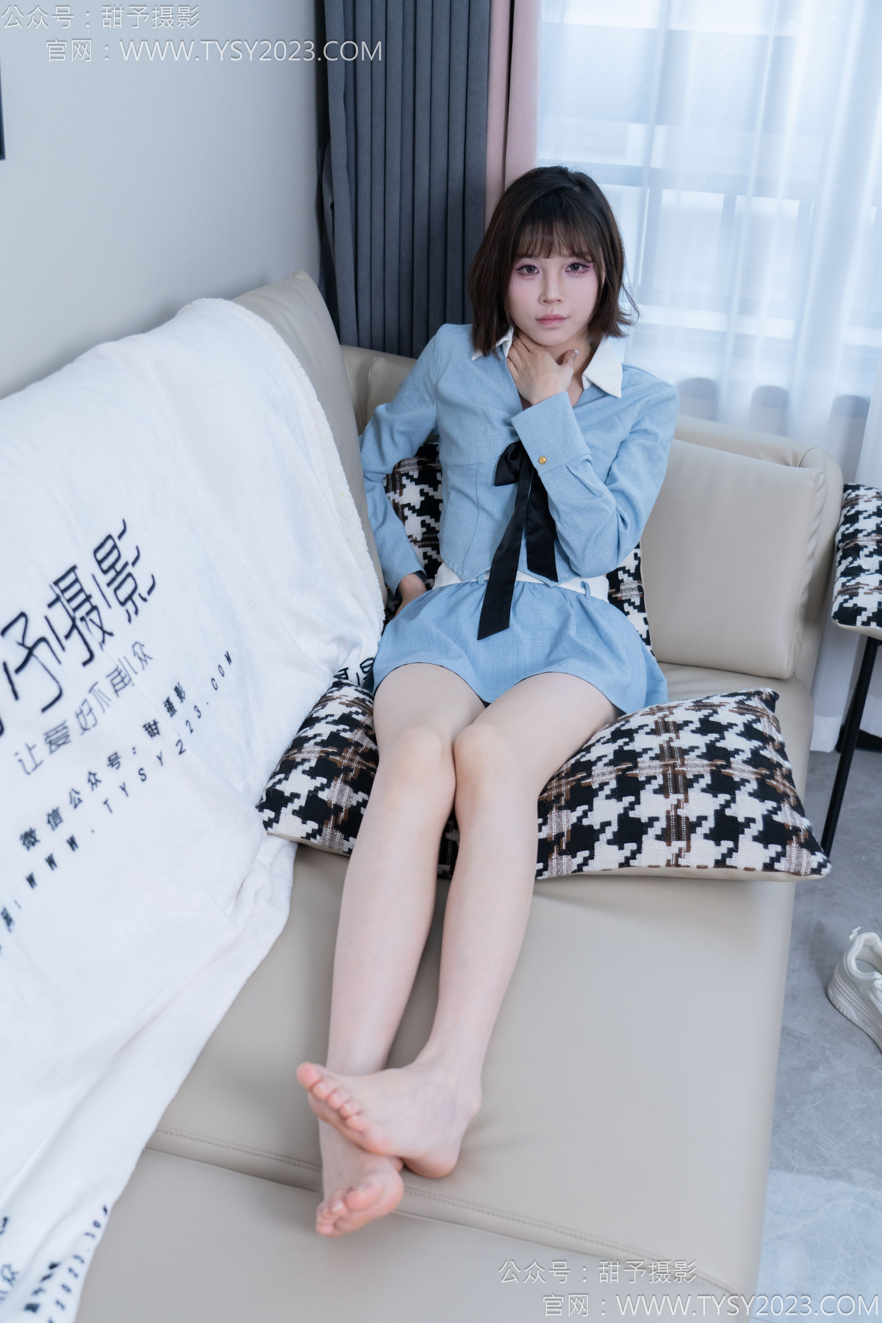 甜予摄影 No.164 珞珞 - 板鞋、白棉袜、裸足/(130P)