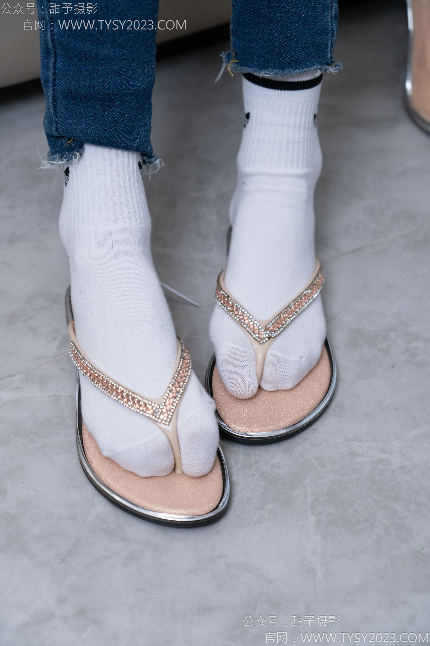 甜予摄影 No.179 珞珞 - 高跟鞋、板鞋、人字拖、白棉袜/(129P)
