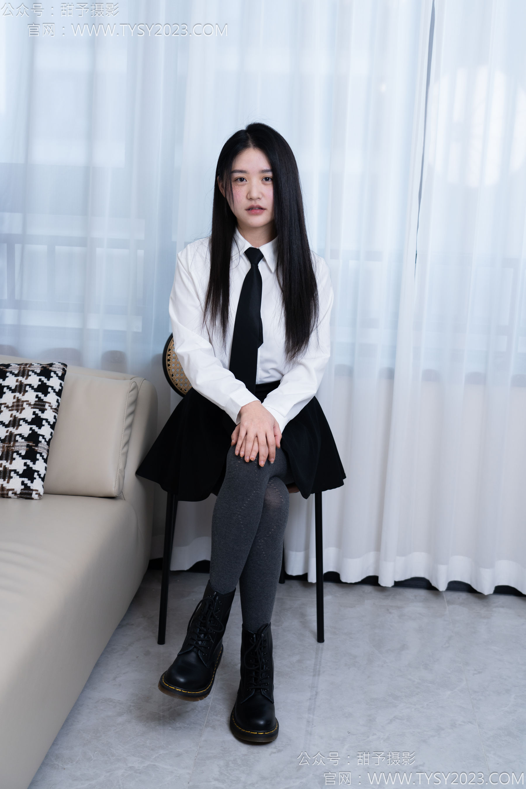 甜予摄影 No.168 澜澜 - 短靴、小腿袜、肉丝/(165P)