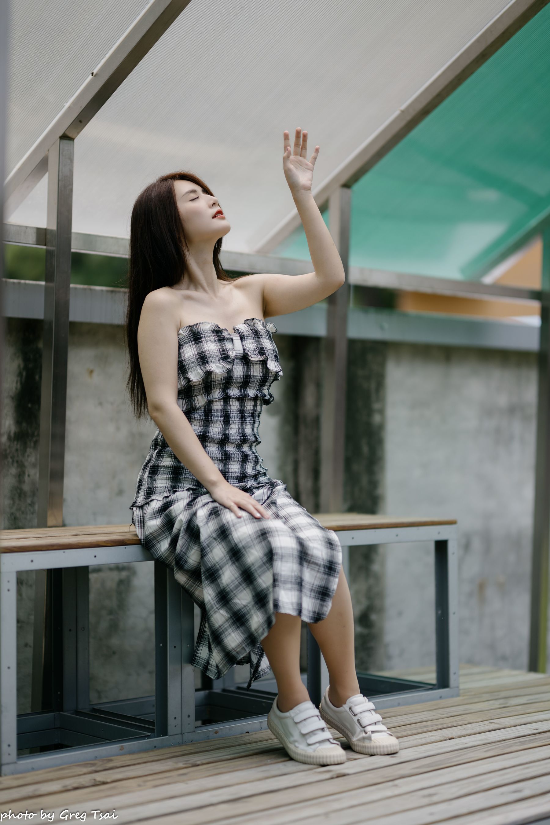 筱筱 - 桃园 格子裙/(119P)