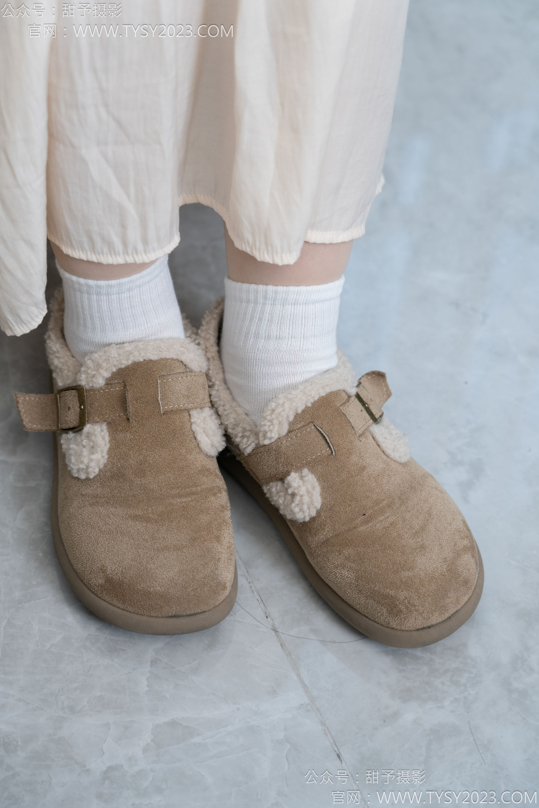 甜予摄影 No.173 小葵 - 棉鞋、白棉袜、薄肉丝/(135P)
