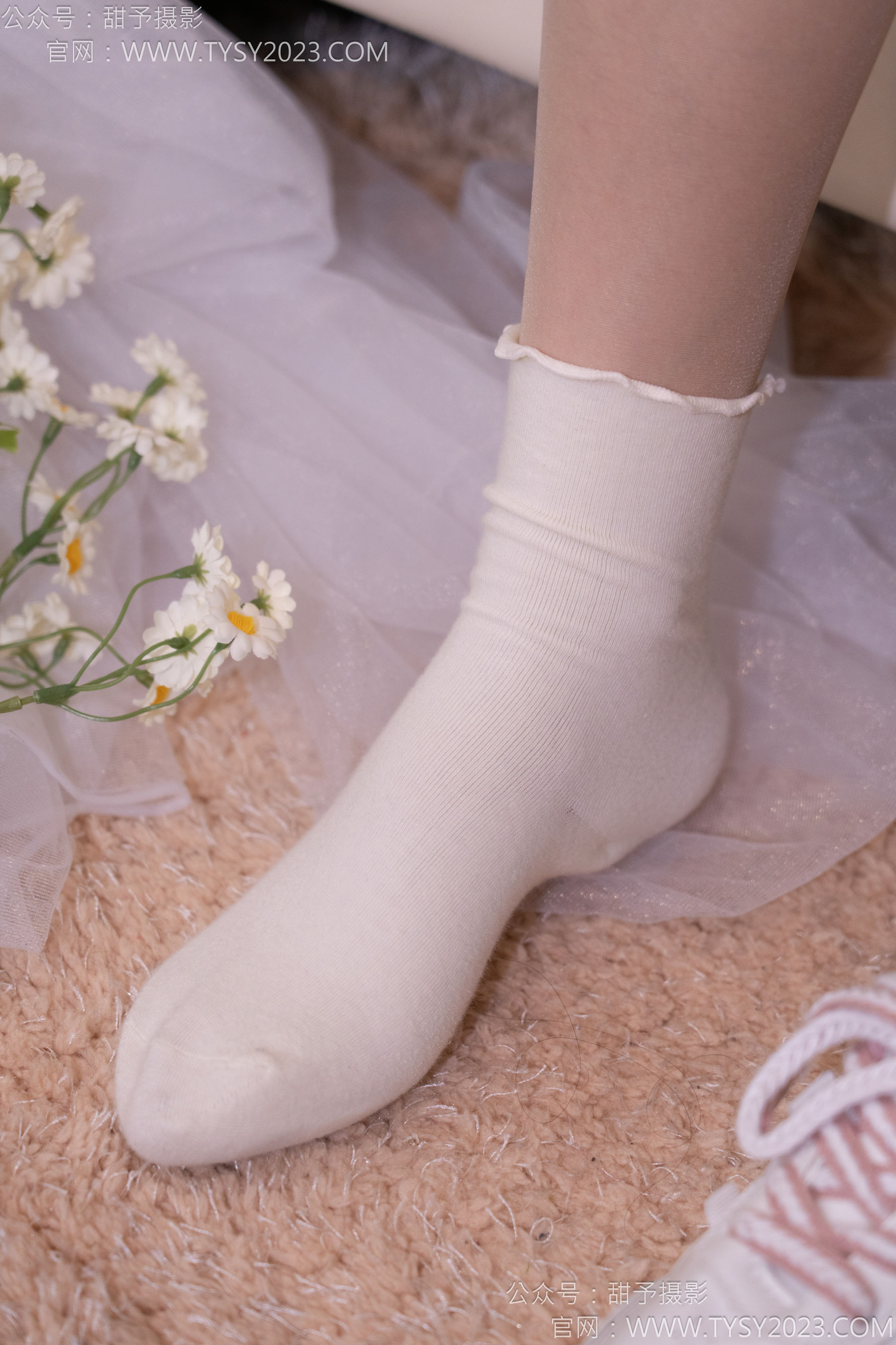 甜予摄影 No.177 璇璇 - 板鞋、白棉袜、薄肉丝/(129P)