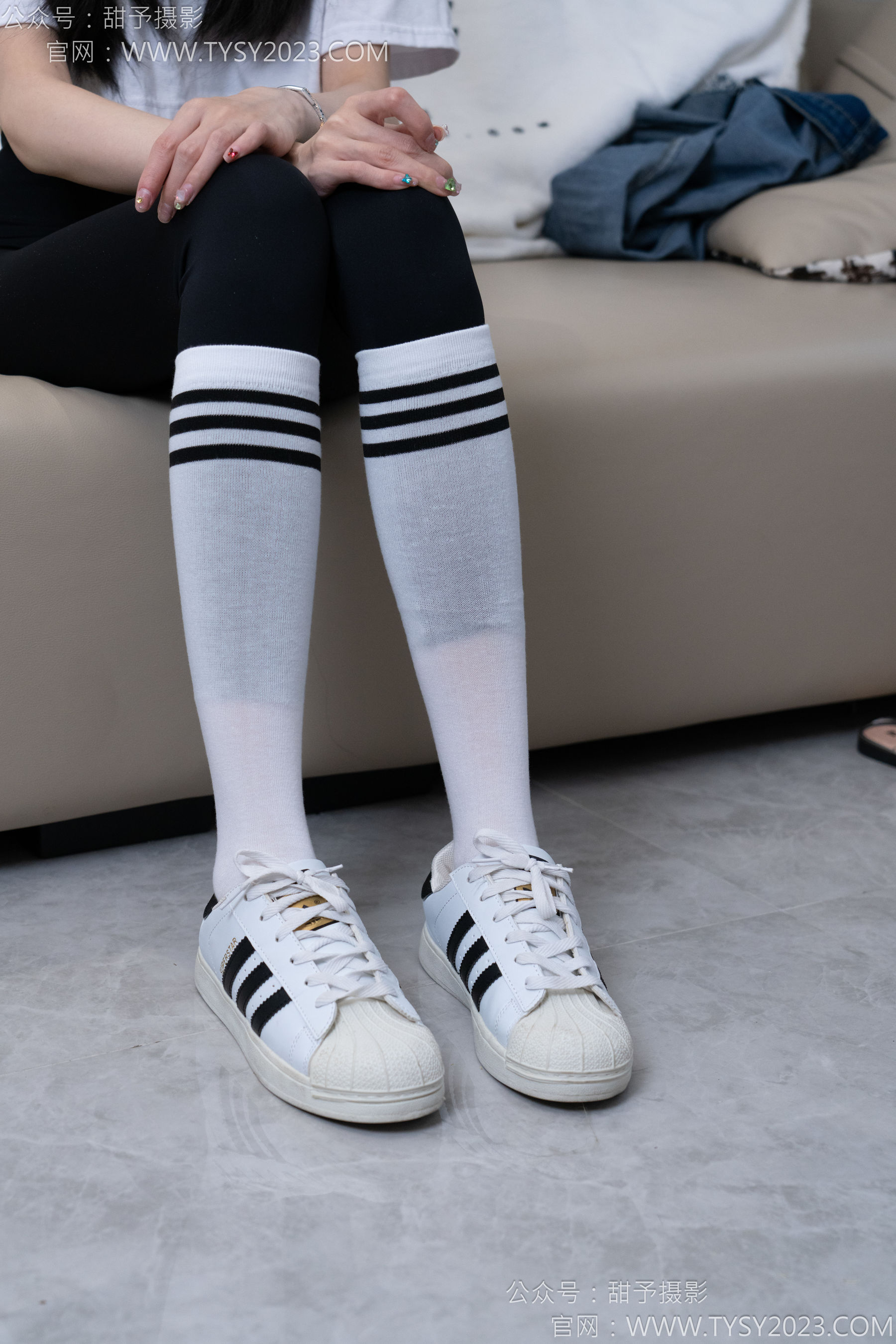 甜予摄影 No.179 珞珞 - 高跟鞋、板鞋、人字拖、白棉袜/(129P)