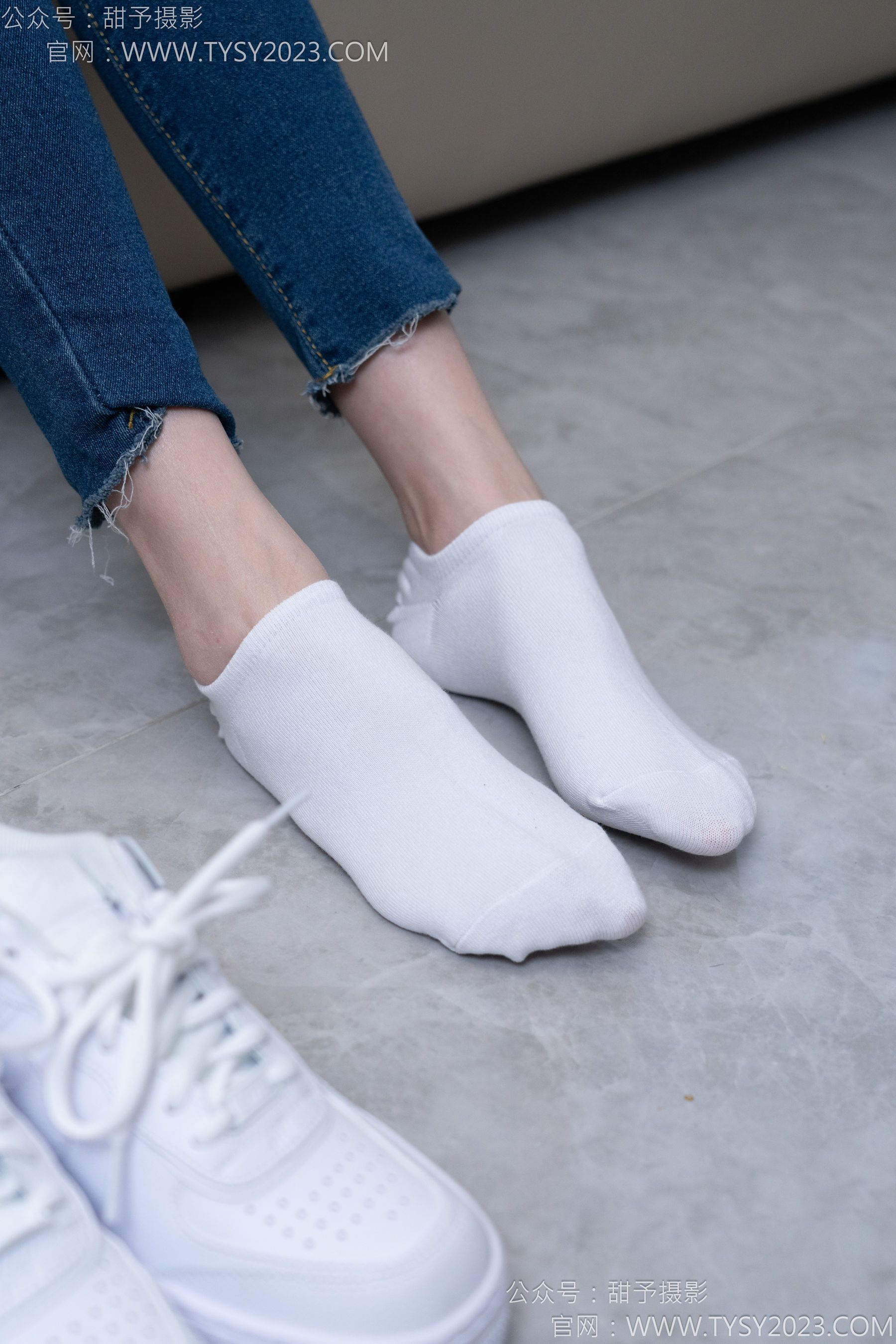 甜予摄影 No.179 珞珞 - 高跟鞋、板鞋、人字拖、白棉袜/(129P)