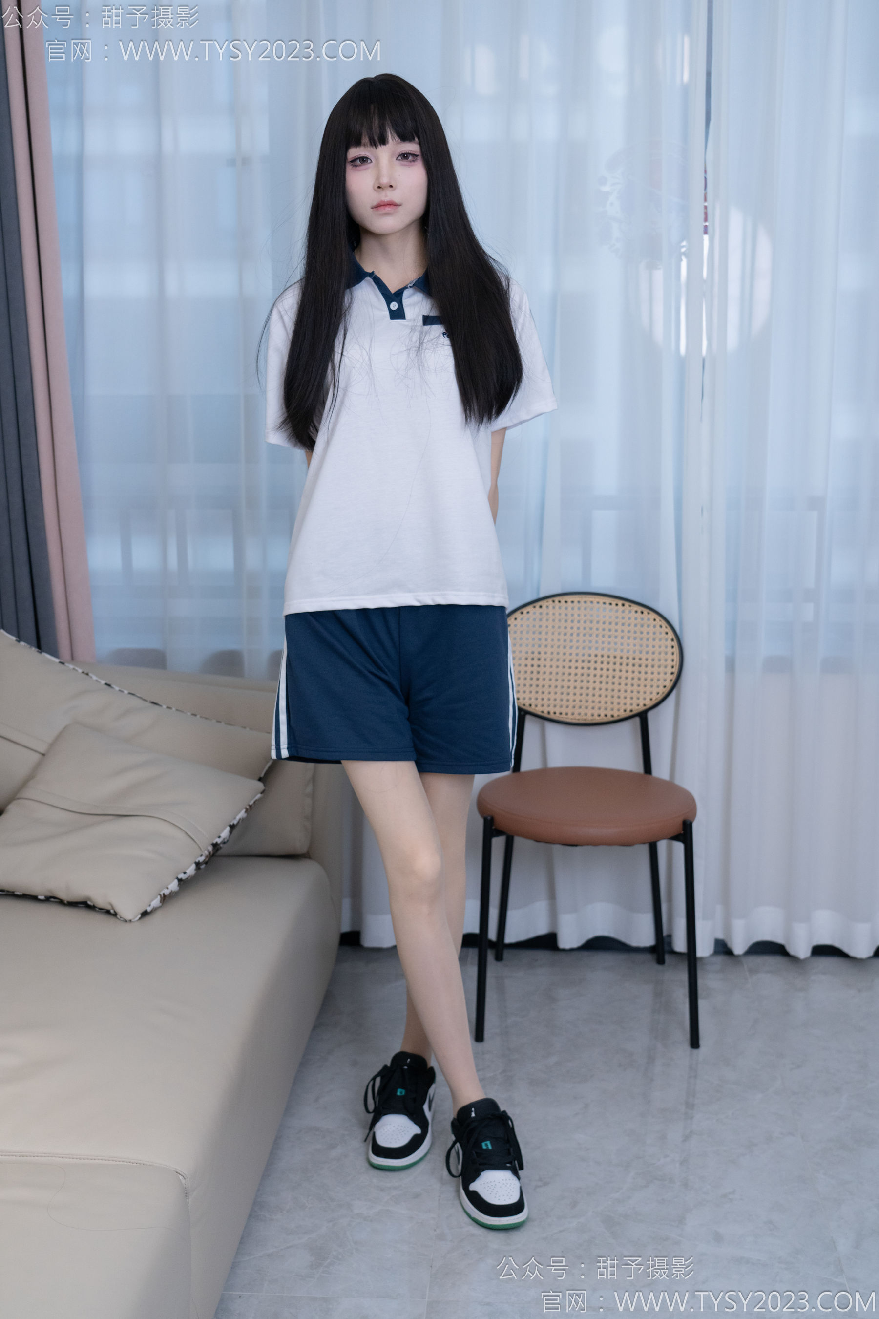 甜予摄影 No.176 珞珞 - 板鞋、薄肉丝/(134P)