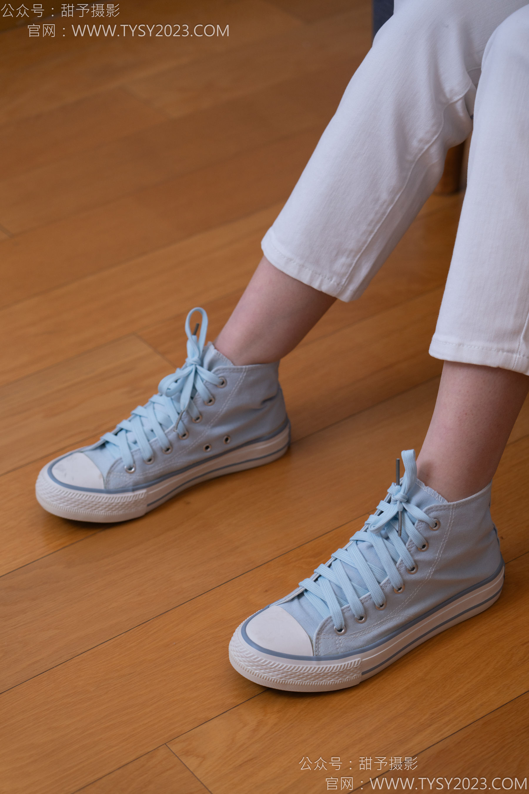 甜予摄影 No.171 璇璇 - 帆布鞋、白棉袜、抖腿剧情/(151P)