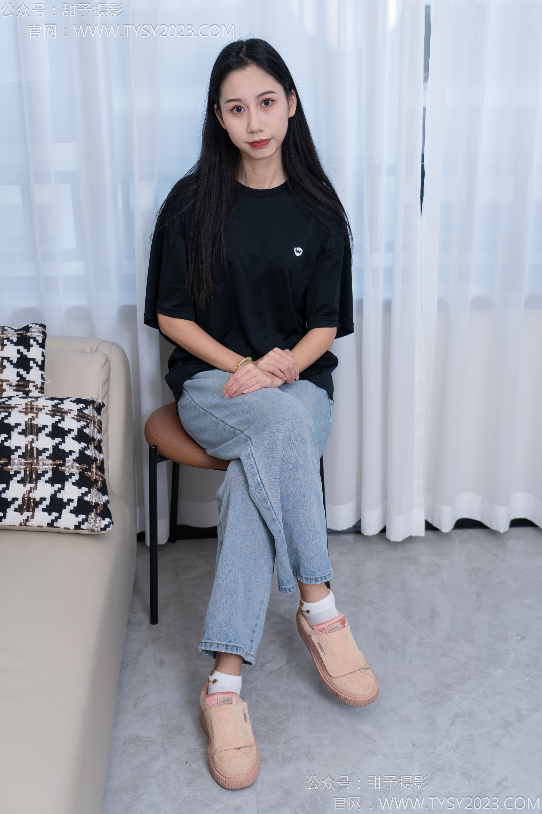 甜予摄影 No.163 娃娃 - 板鞋、白棉袜、裸足/(130P)