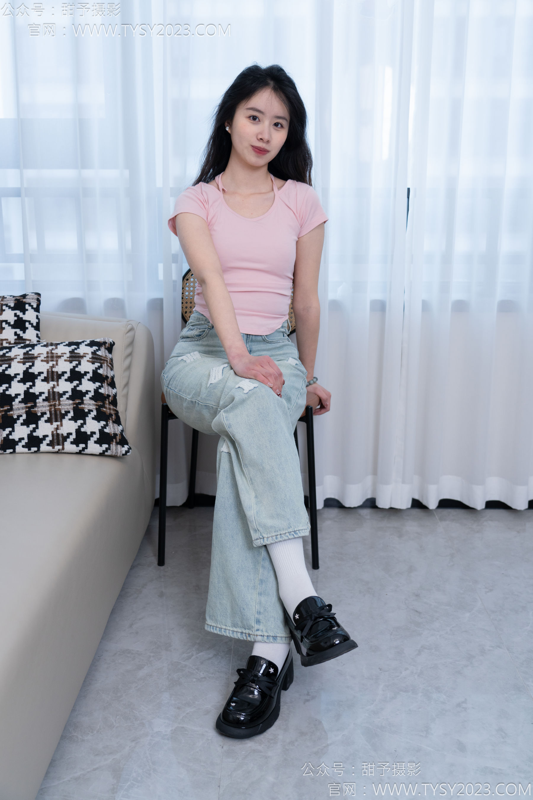 甜予摄影 No.162 知知 - 皮鞋、白棉袜、裸足/(125P)