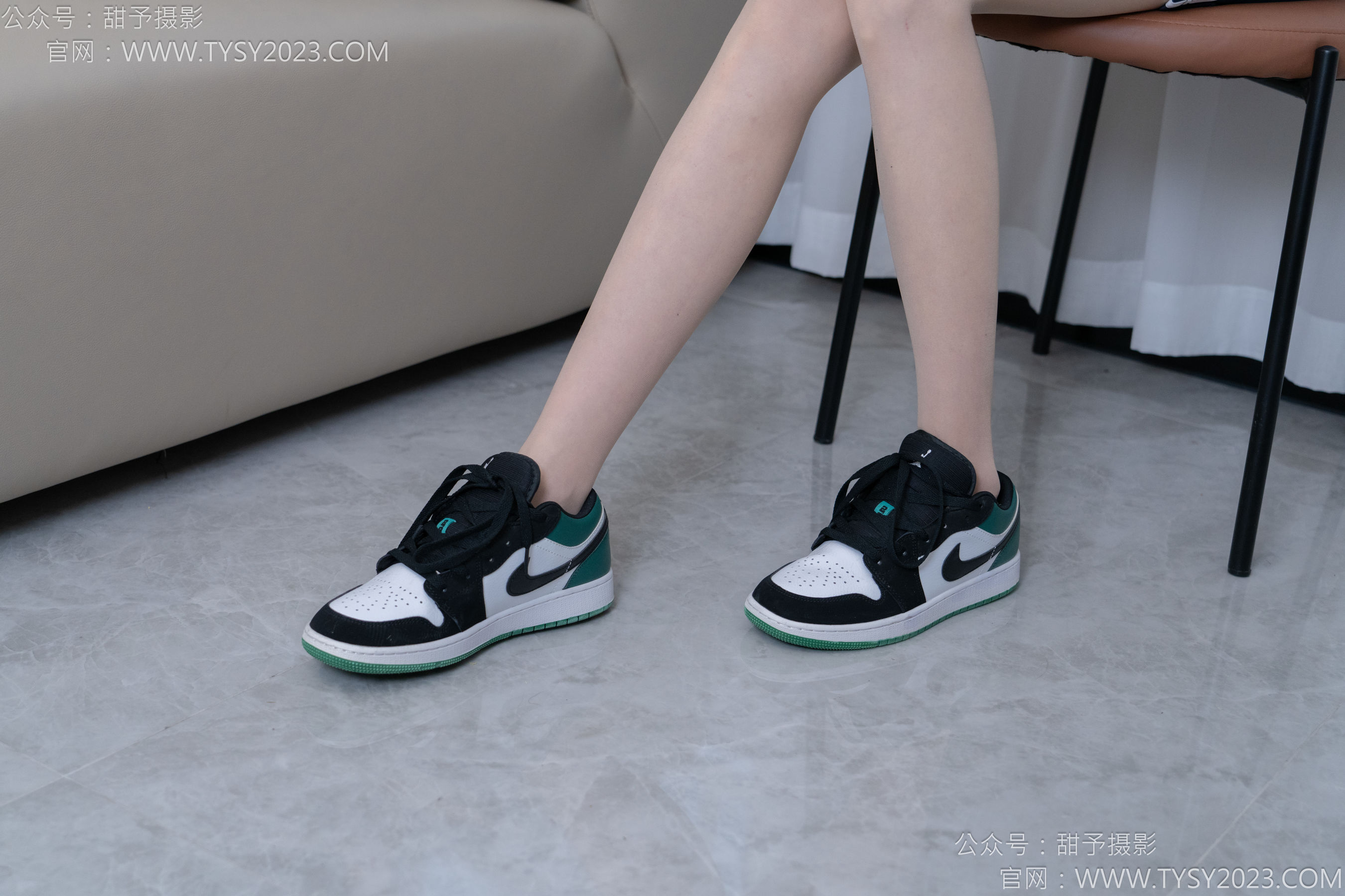 甜予摄影 No.176 珞珞 - 板鞋、薄肉丝/(134P)