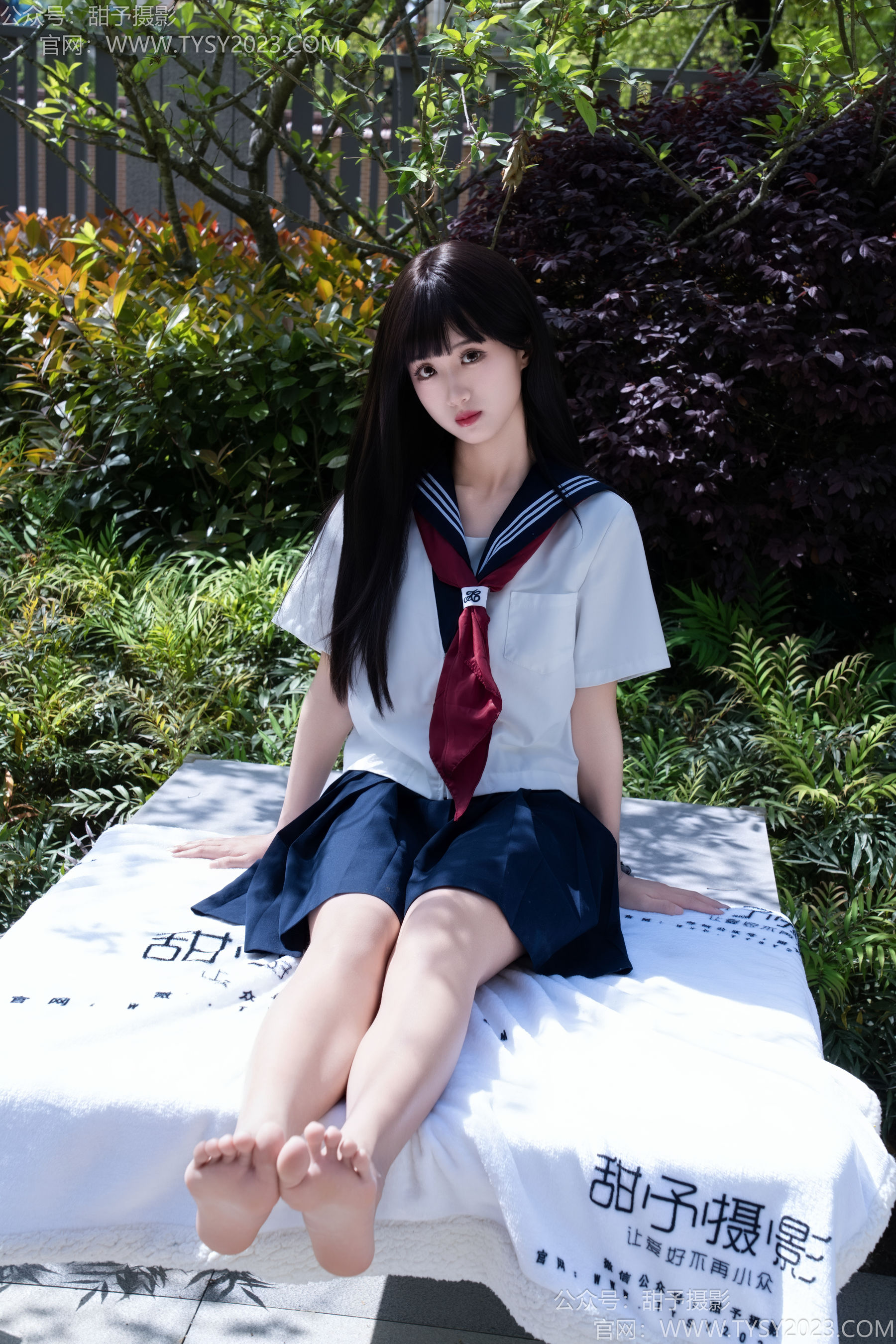 甜予摄影 No.193 小甜桃 - 皮鞋、大腿袜、裸足/(129P)