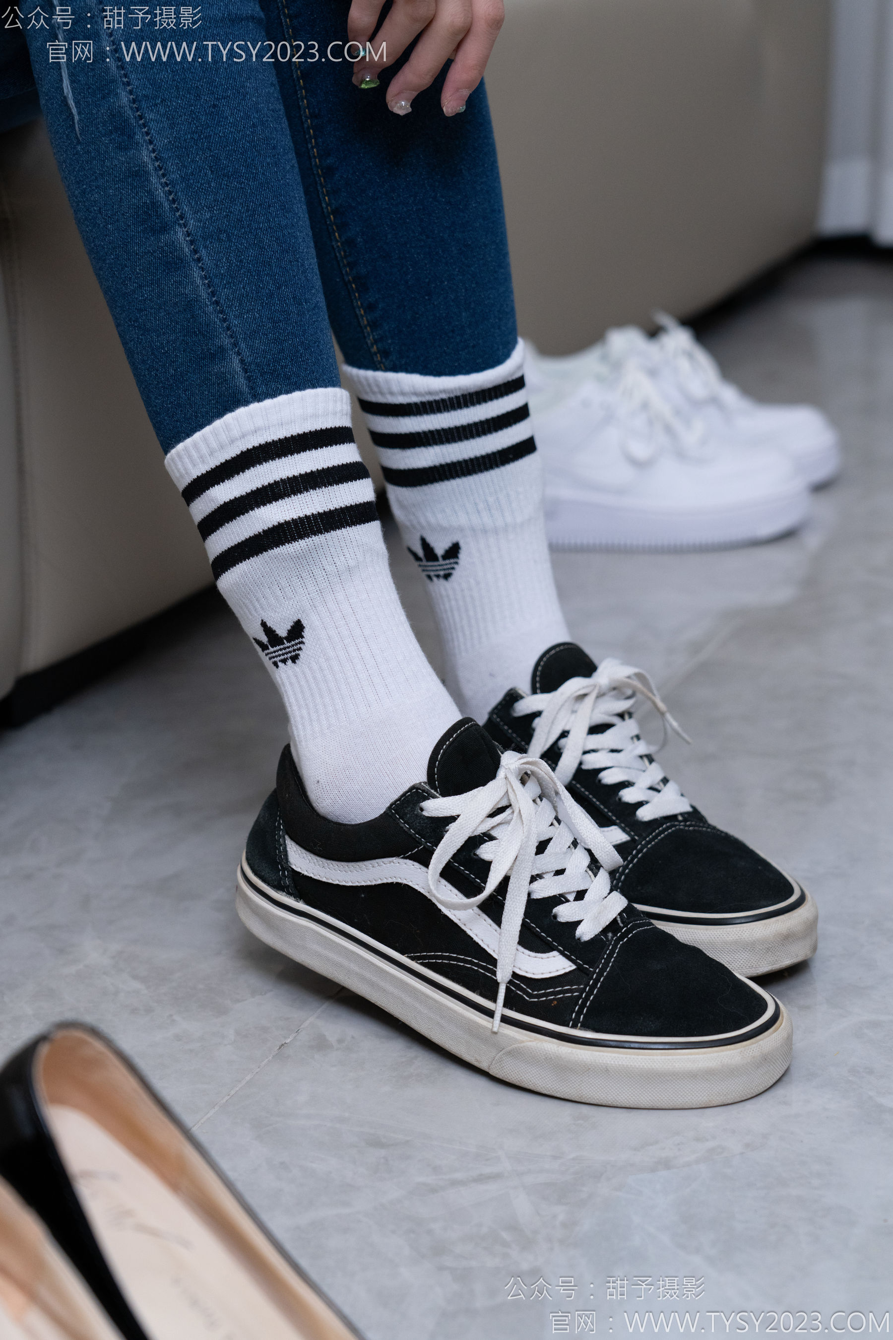 甜予摄影 No.179 珞珞 - 高跟鞋、板鞋、人字拖、白棉袜/(129P)