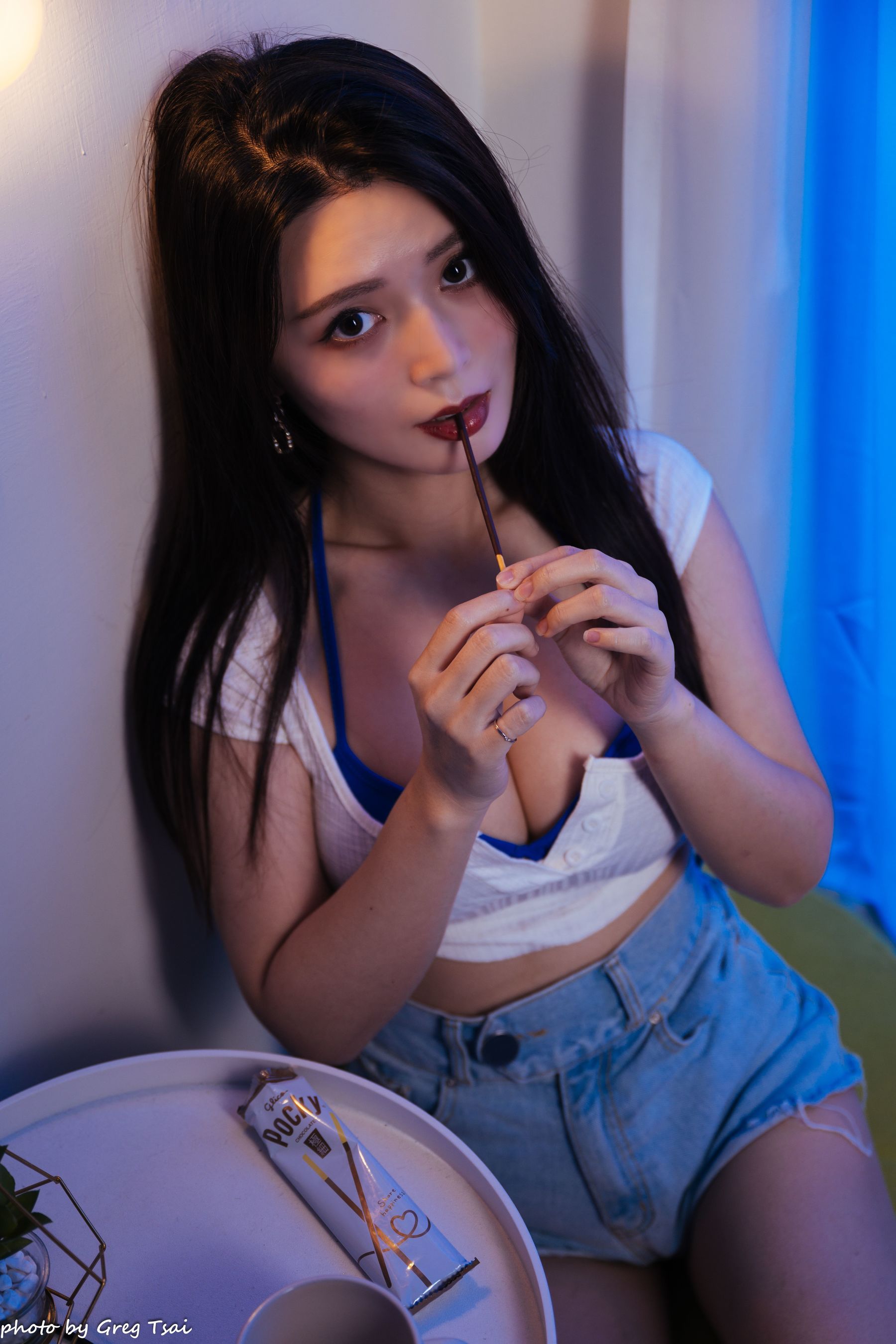 筱筱 - 牛仔热裤肉丝/(78P)