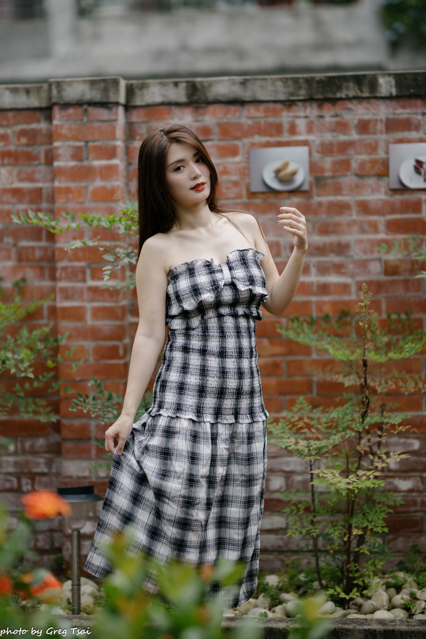 筱筱 - 桃园 格子裙/(119P)