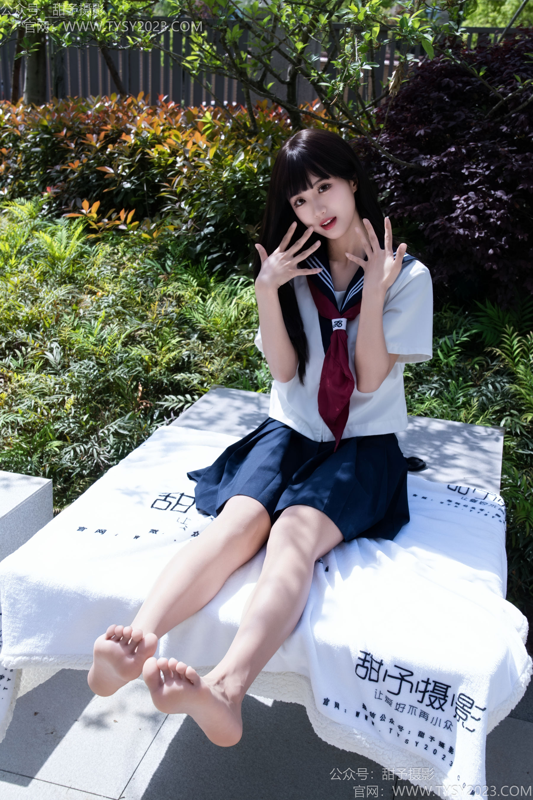 甜予摄影 No.193 小甜桃 - 皮鞋、大腿袜、裸足/(129P)