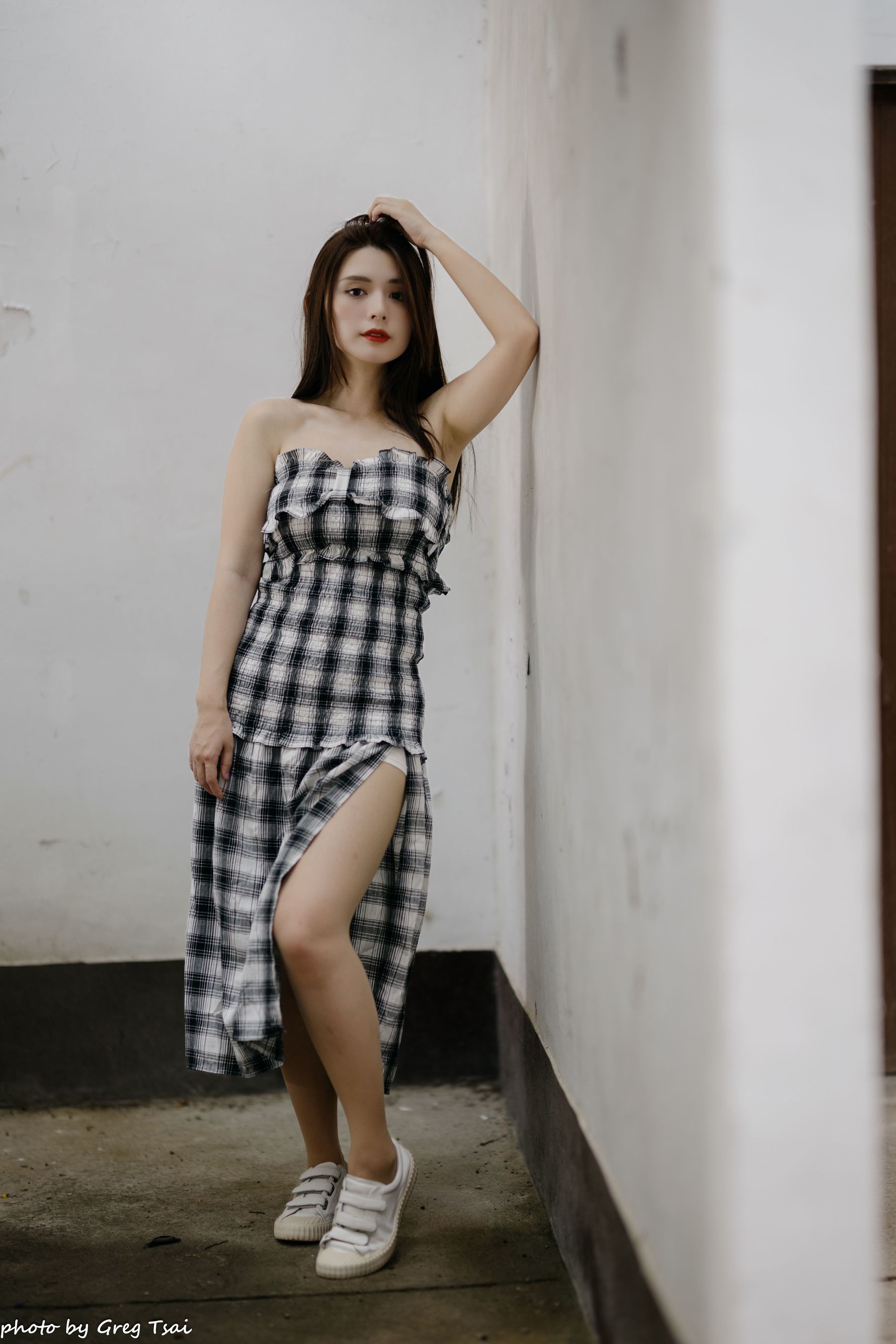 筱筱 - 桃园 格子裙/(119P)