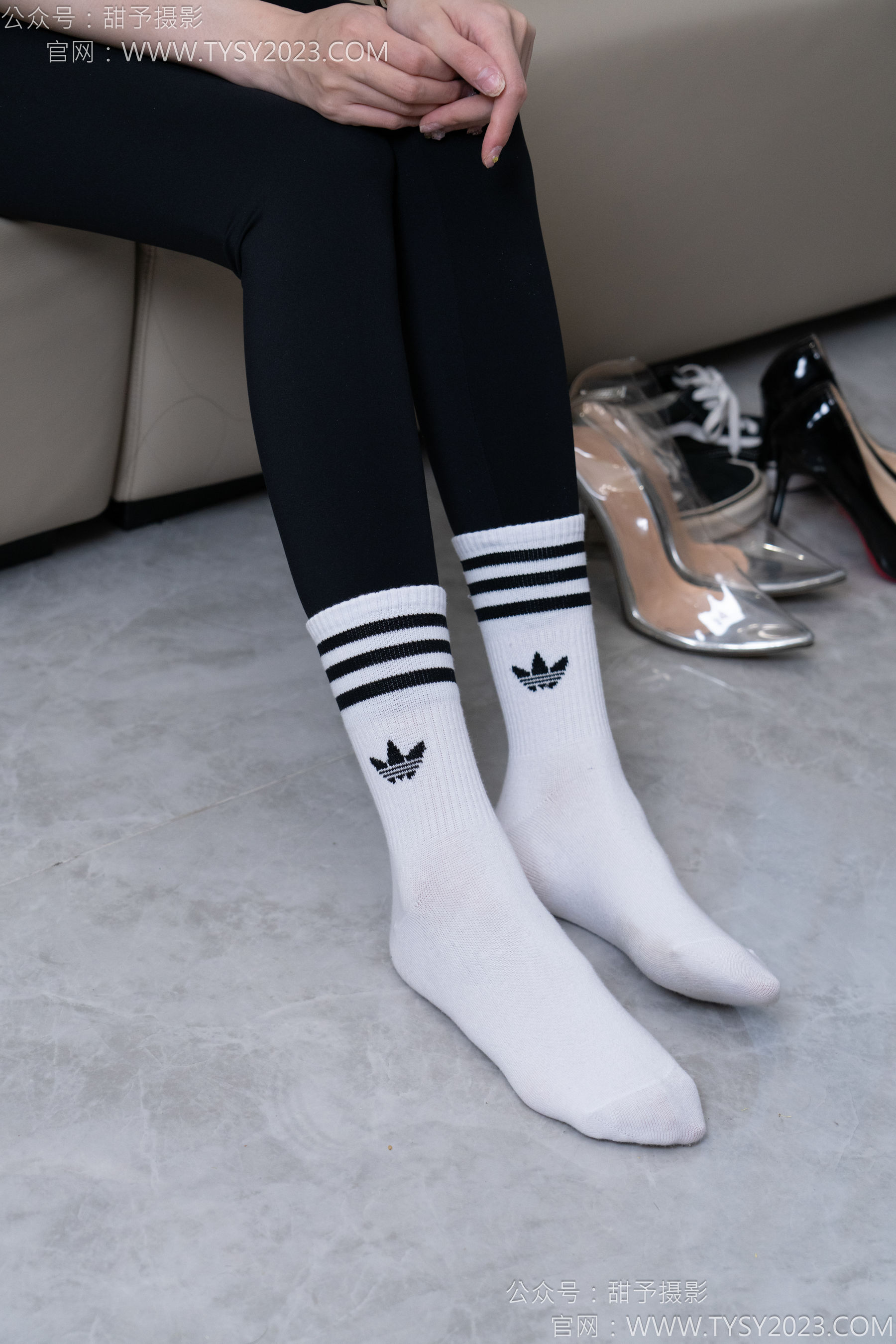 甜予摄影 No.179 珞珞 - 高跟鞋、板鞋、人字拖、白棉袜/(129P)