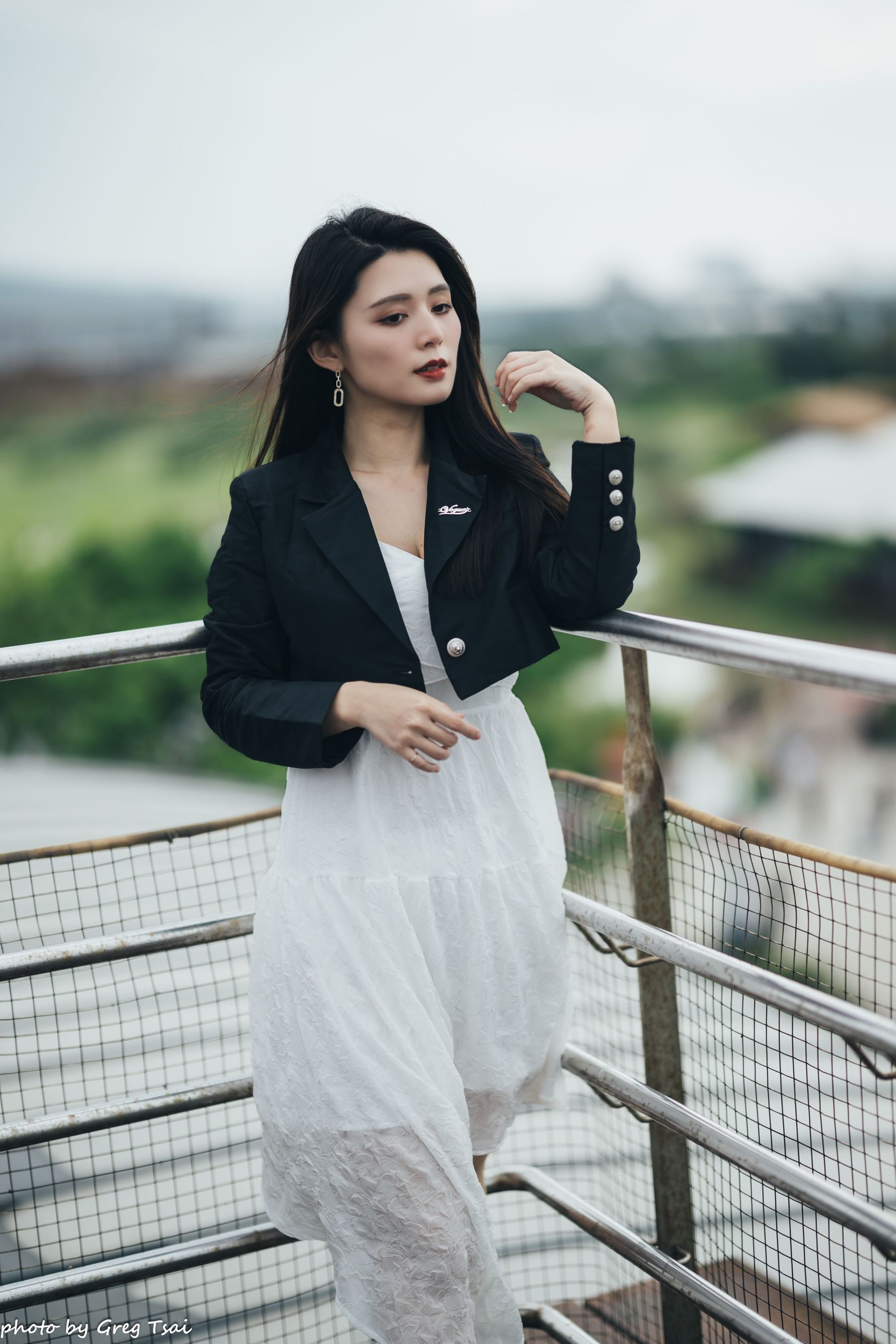 筱筱 - 天台连衣裙/(65P)