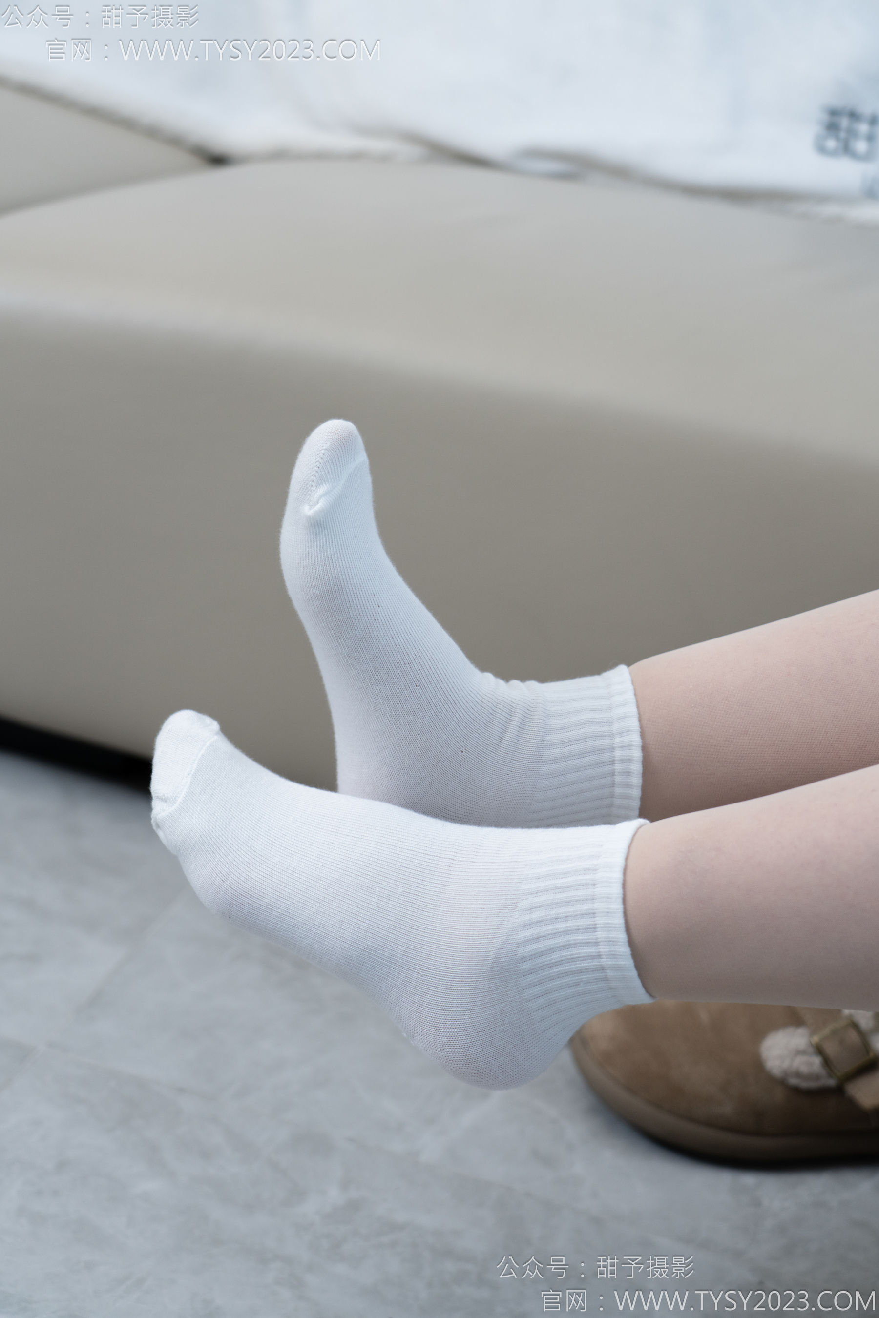 甜予摄影 No.173 小葵 - 棉鞋、白棉袜、薄肉丝/(135P)