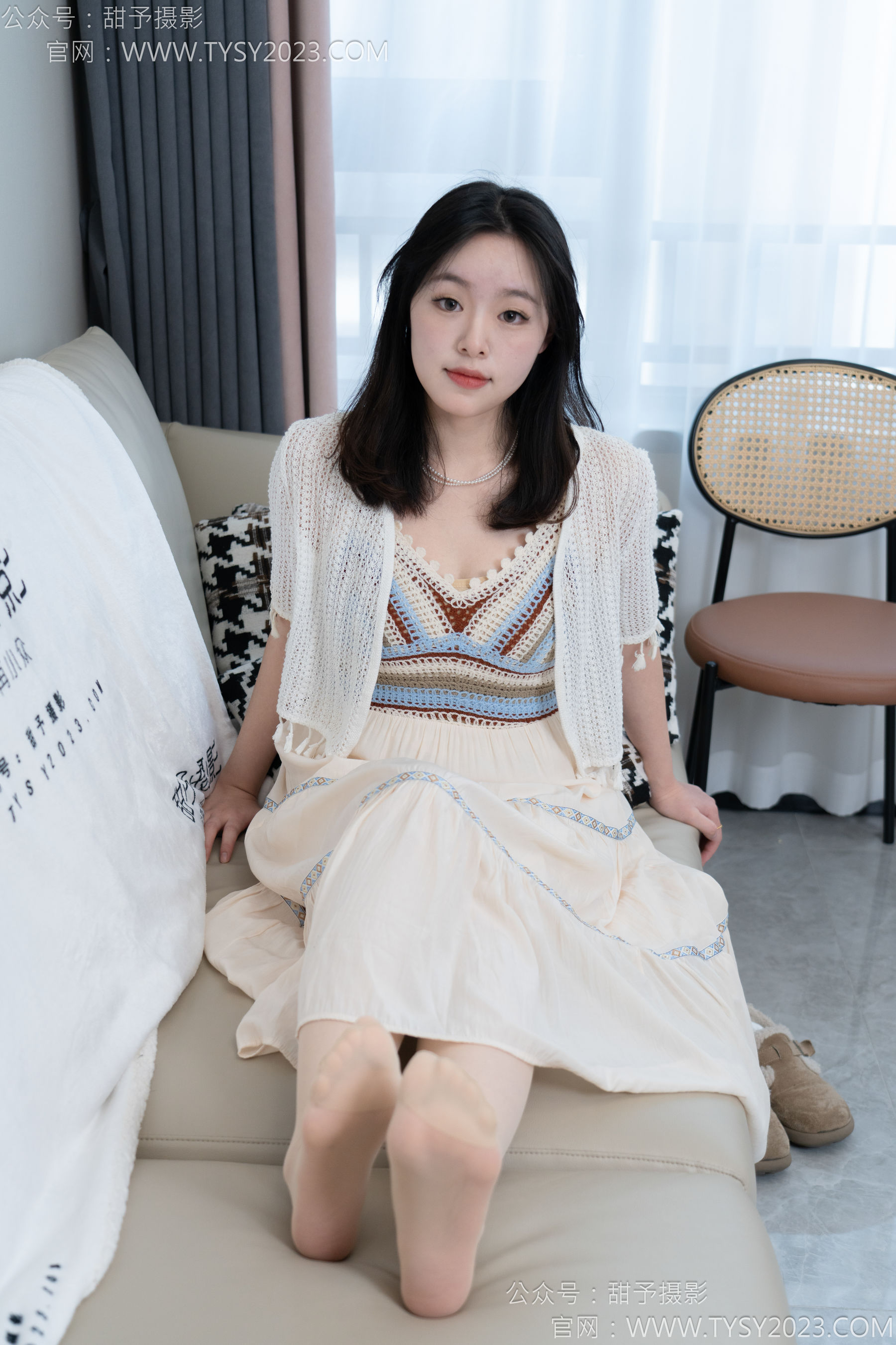 甜予摄影 No.173 小葵 - 棉鞋、白棉袜、薄肉丝/(135P)
